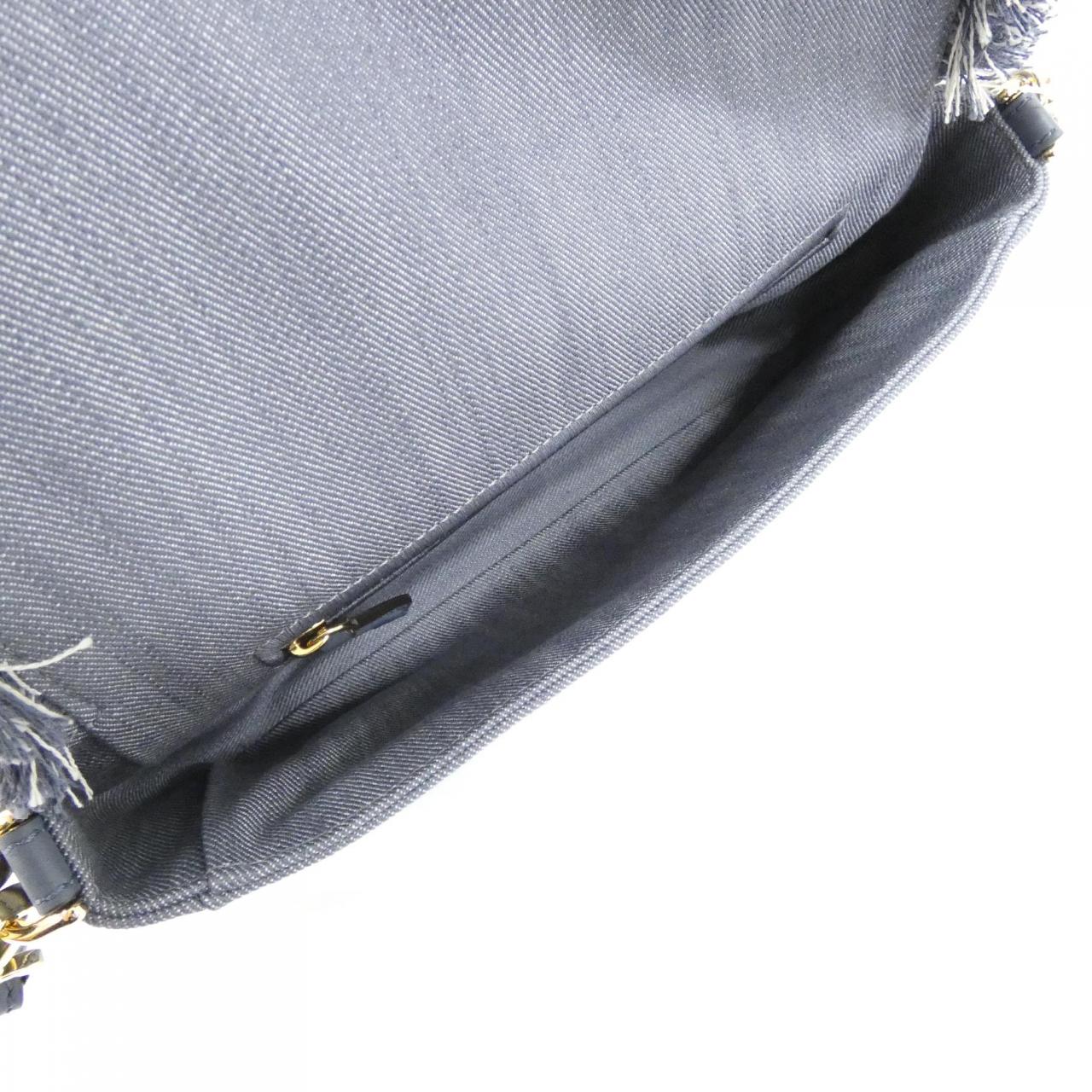 FENDI Baguette 8BR600 AUT7 Bag Denim Black Denim New - Thumbnail 6