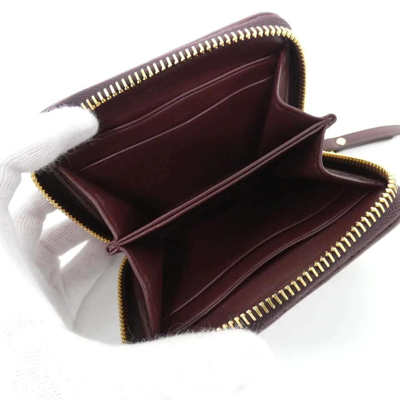 MIU MIU 5MM268 Coin Case Bordeaux New - Thumbnail 5