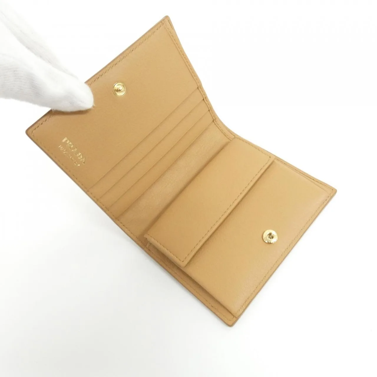 PRADA 1MV204 Wallet Black New - Thumbnail 4