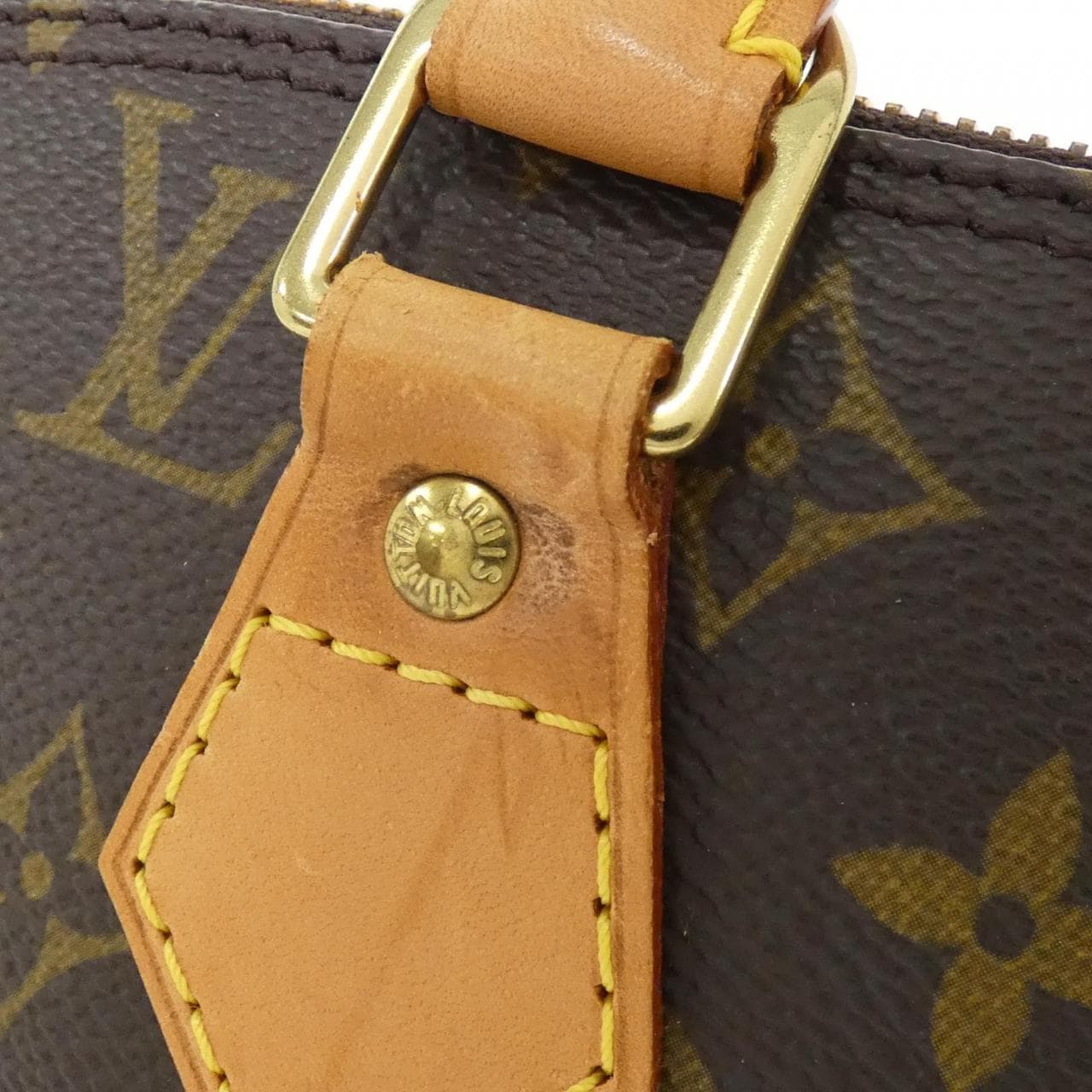 LOUIS VUITTON Alma M51130 Bag Monogram 黑色 Monogram 中古品B - 縮圖 4