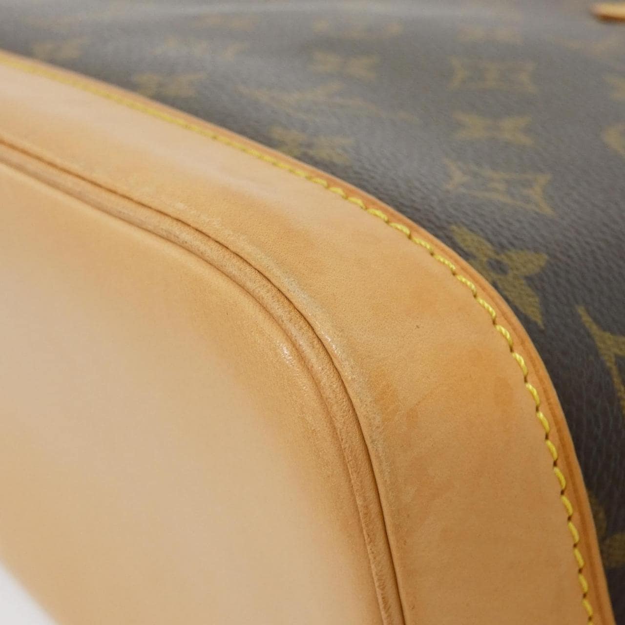 LOUIS VUITTON Alma M51130 Bag Monogram 黑色 Monogram 中古品B - 縮圖 2