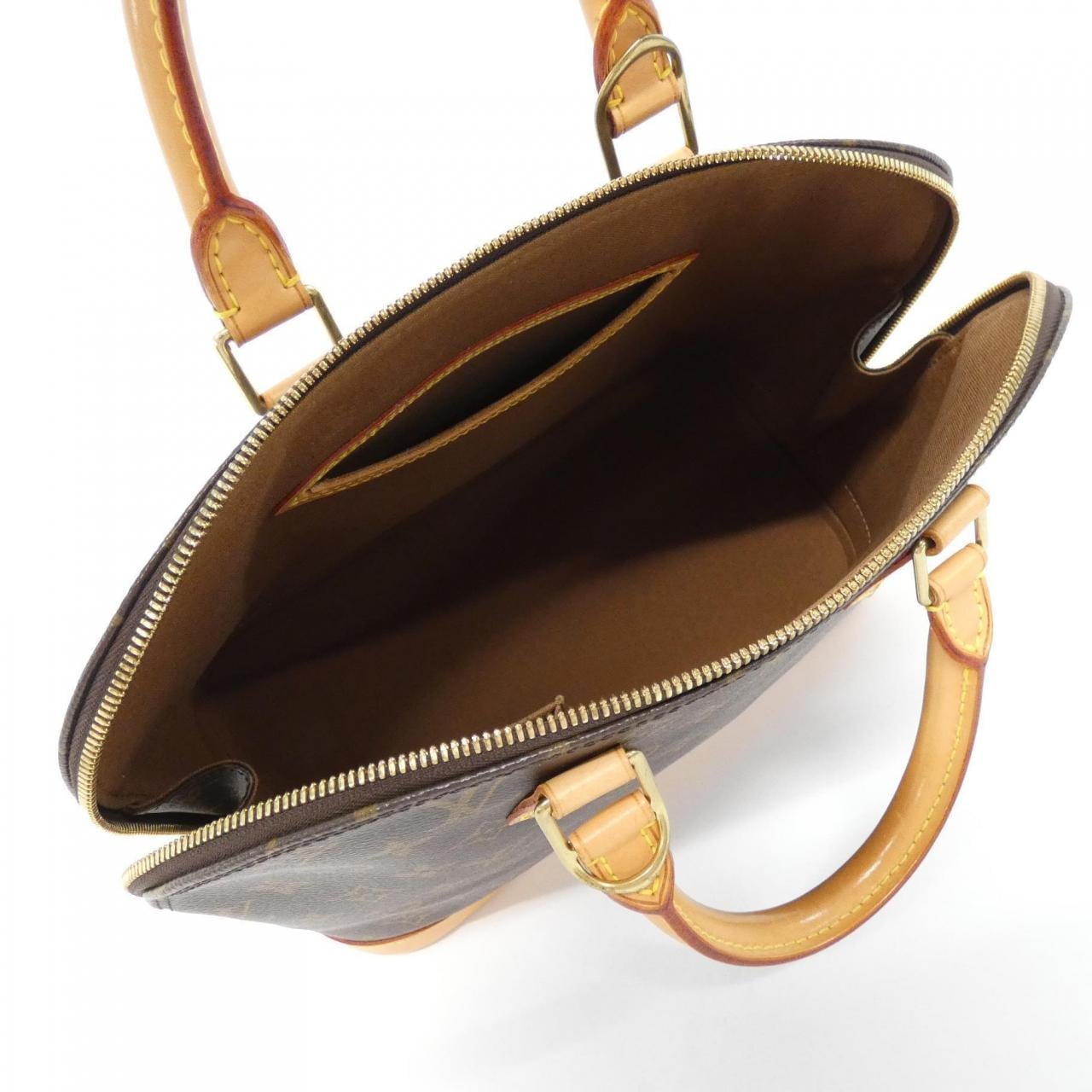 LOUIS VUITTON Alma M51130 Bag Monogram 黑色 Monogram 中古品B - 縮圖 6