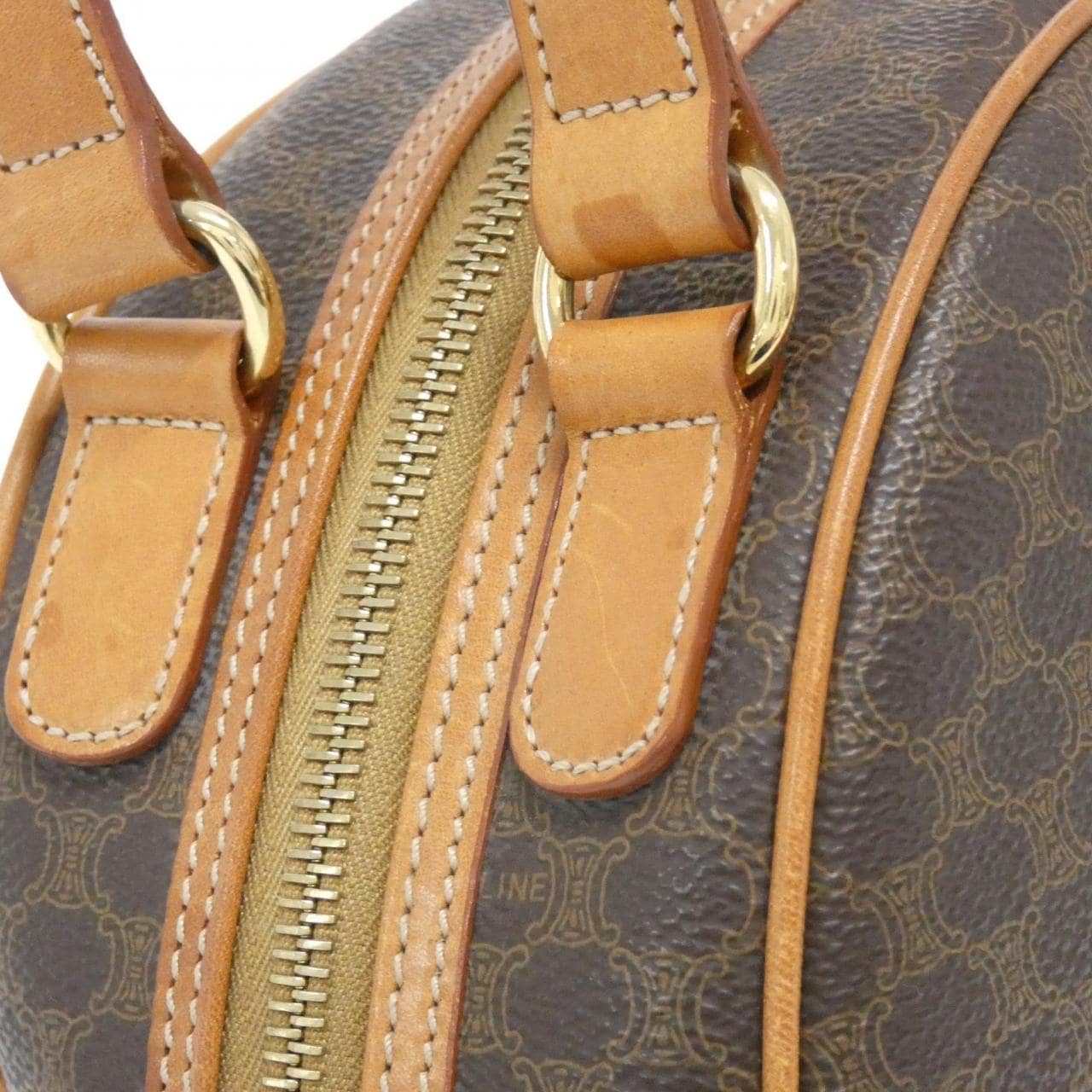 CELINE Bag Canvas 棕色 帆布 中古品A - 縮圖 5