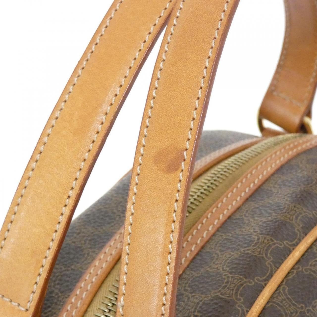 CELINE Bag Canvas 棕色 帆布 中古品A - 縮圖 6