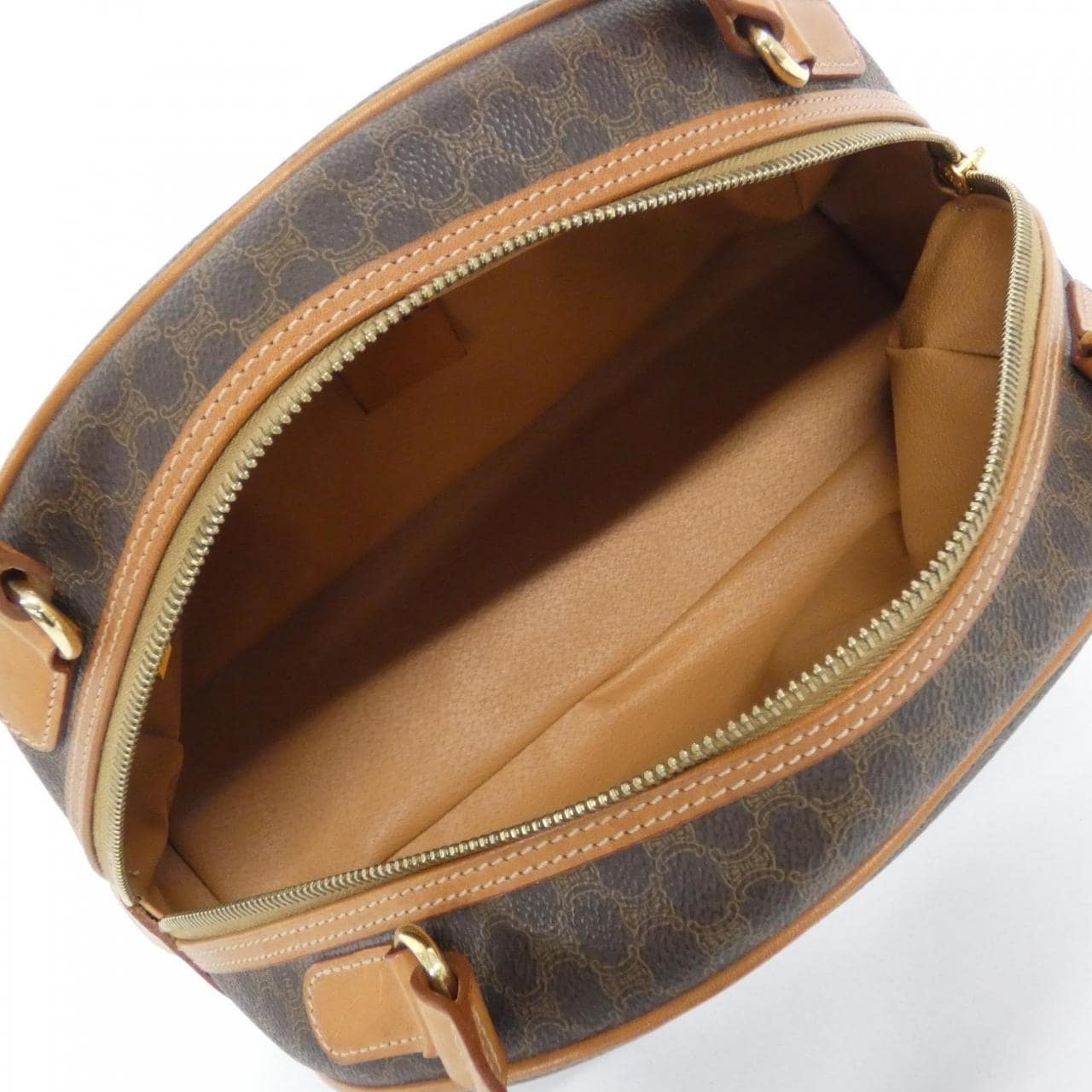 CELINE Bag Canvas 棕色 帆布 中古品A - 縮圖 7