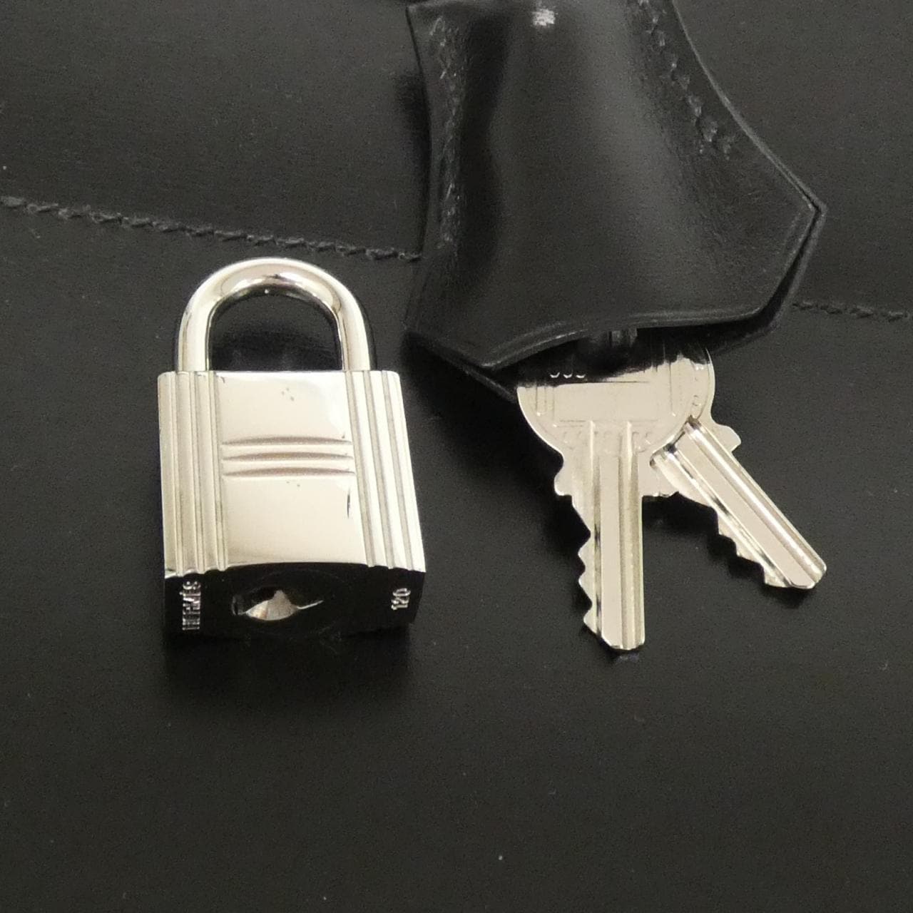 HERMES HERMÈS Bolide 027763CK Bag Box Calf Black Box Calf Leather - Thumbnail 6