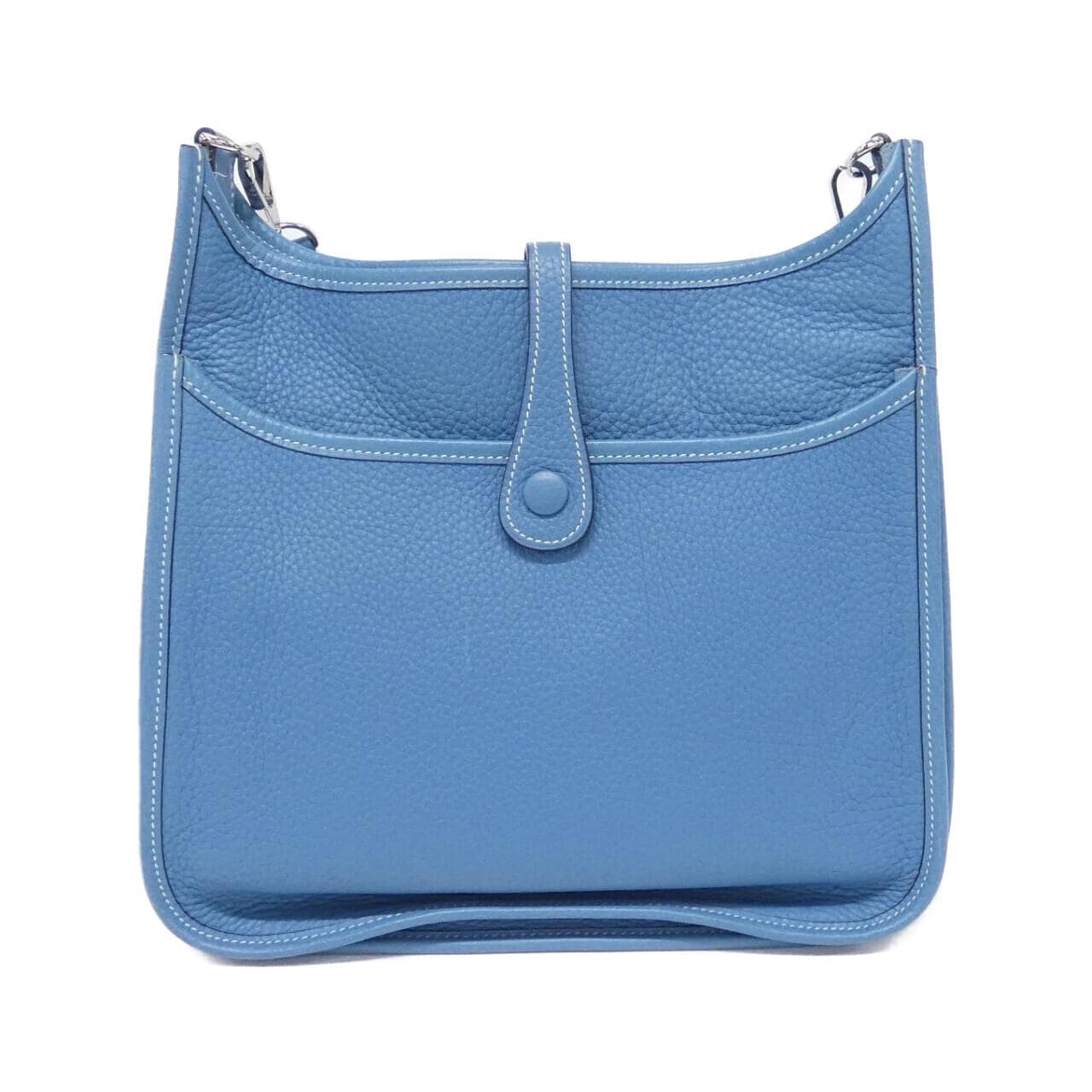 HERMES HERMÈS Evelyne 043768CK Shoulder Bag Clemence Blue Clemence Leather - Thumbnail 2