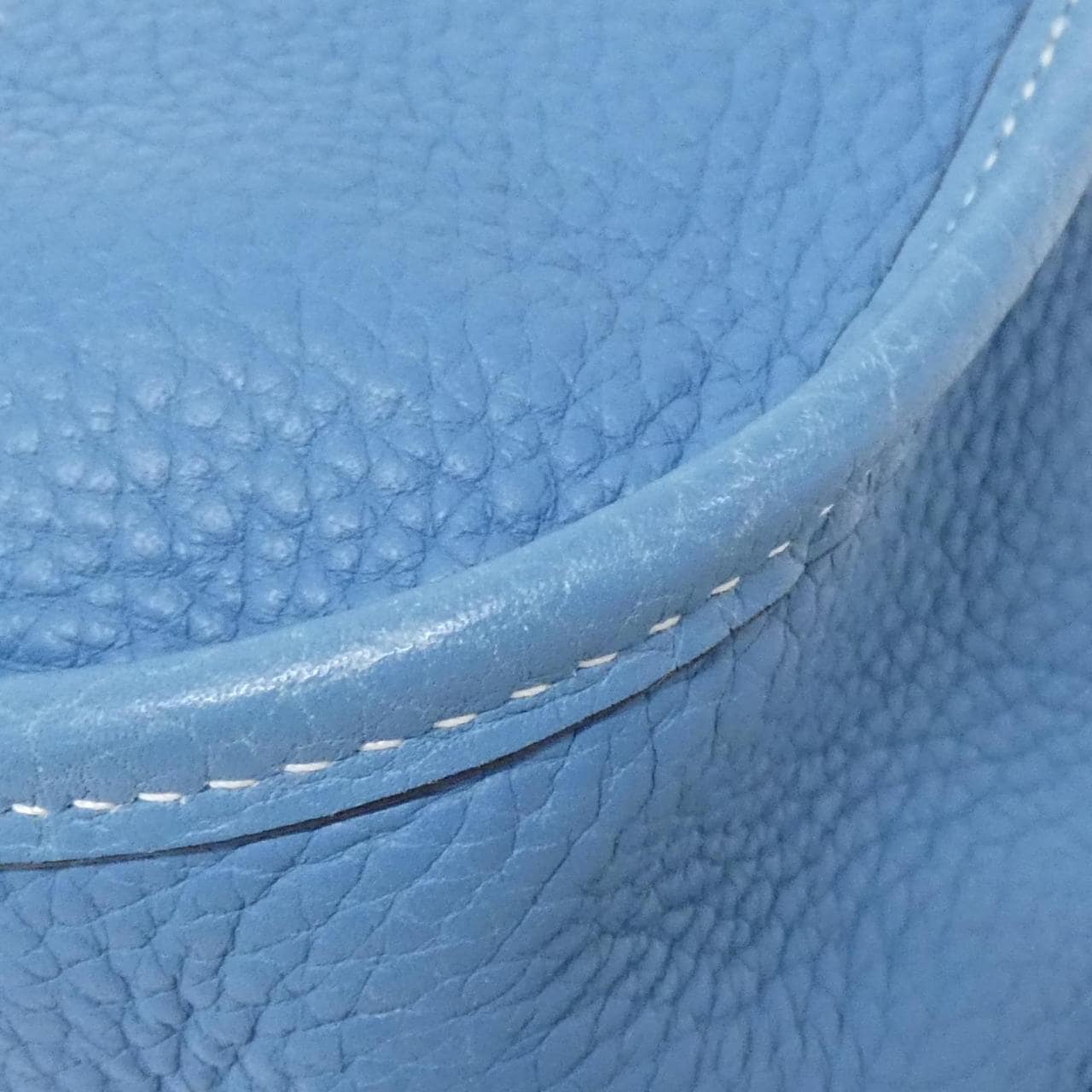 HERMES HERMÈS Evelyne 043768CK Shoulder Bag Clemence Blue Clemence Leather - Thumbnail 3