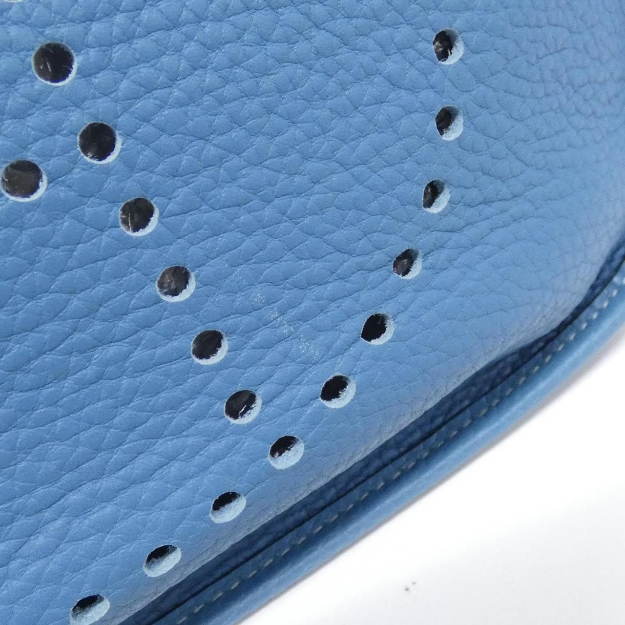 HERMES HERMÈS Evelyne 043768CK Shoulder Bag Clemence Blue Clemence Leather - Thumbnail 4