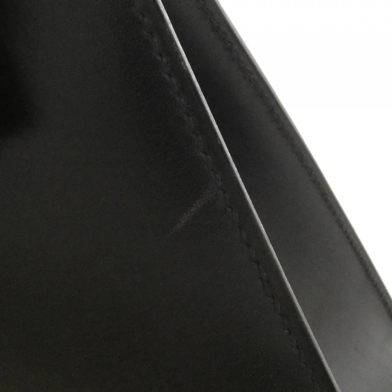 HERMES Kelly 001858CC Handbag Box Calf Black Box Calf Leather Rank A - Thumbnail 5