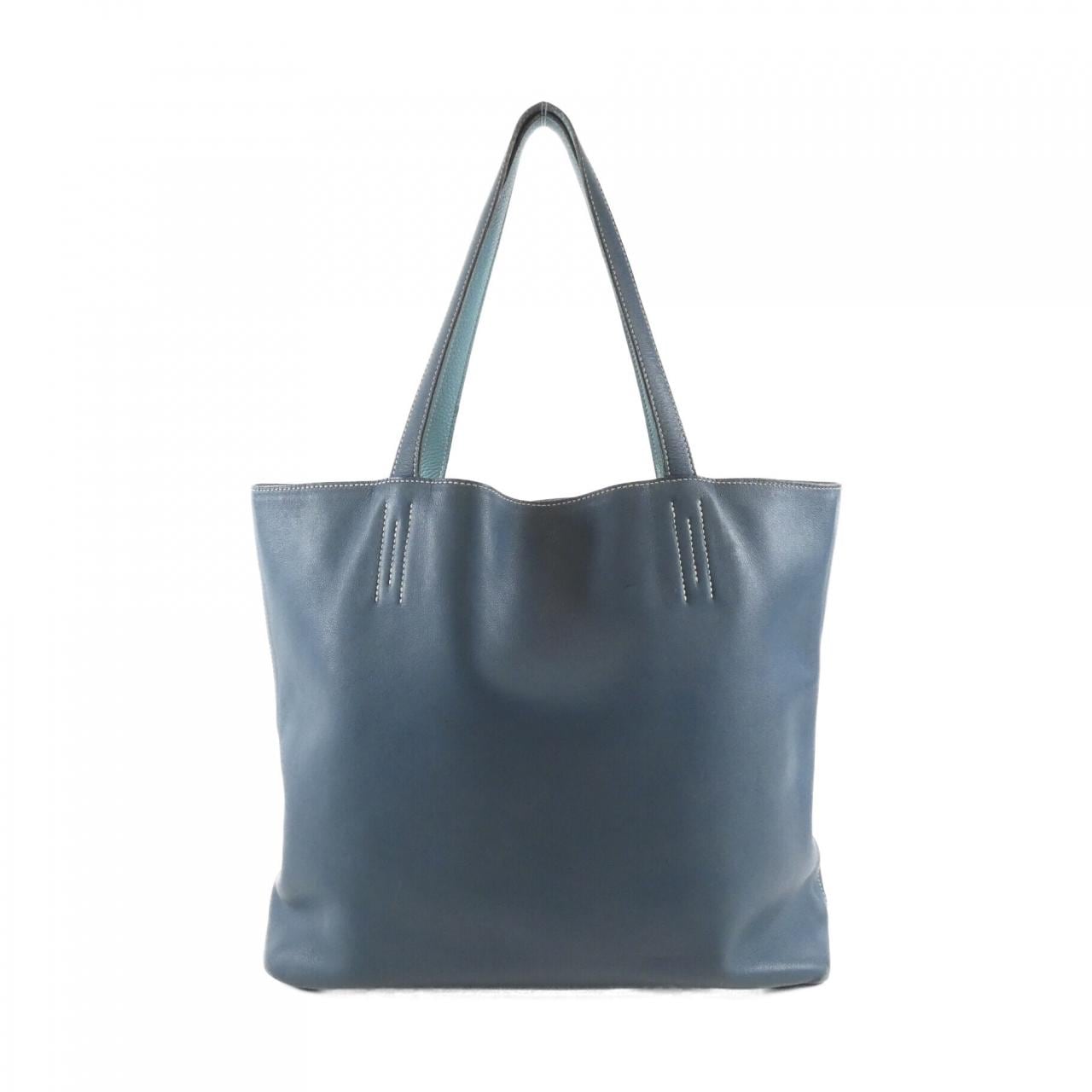 HERMES HERMÈS 068668CA Bag Clemence Blue Clemence Leather Rank B - Thumbnail 2