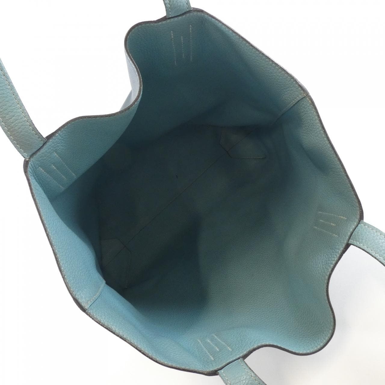 HERMES HERMÈS 068668CA Bag Clemence Blue Clemence Leather Rank B - Thumbnail 9