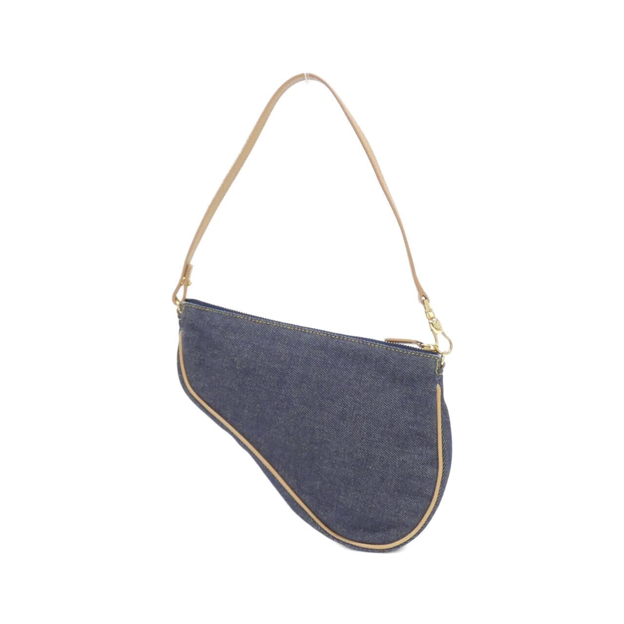 DIOR Saddle Shoulder Bag Denim Blue Denim Rank A - Thumbnail 2