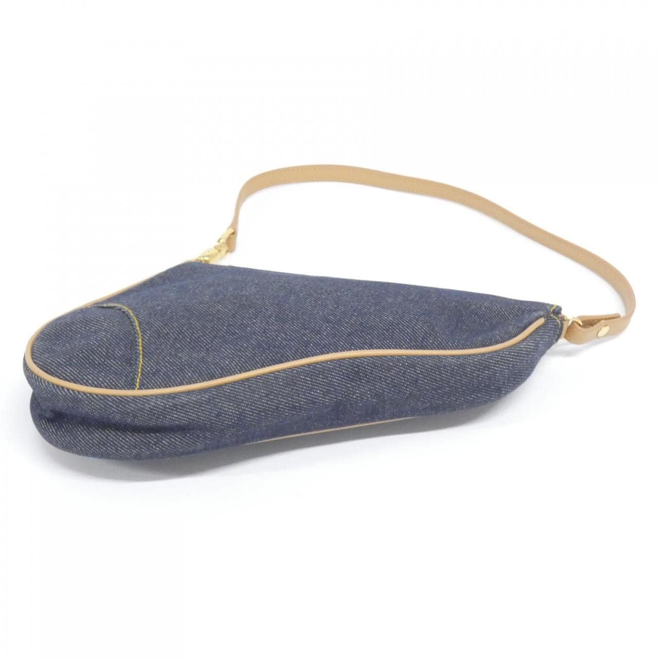 DIOR Saddle Shoulder Bag Denim Blue Denim Rank A - Thumbnail 3