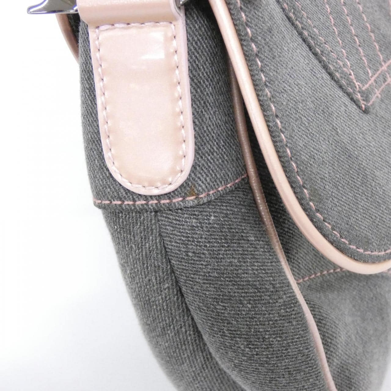 DIOR Saddle JEP44001 Shoulder Bag Denim Pink Denim Rank A - Thumbnail 4