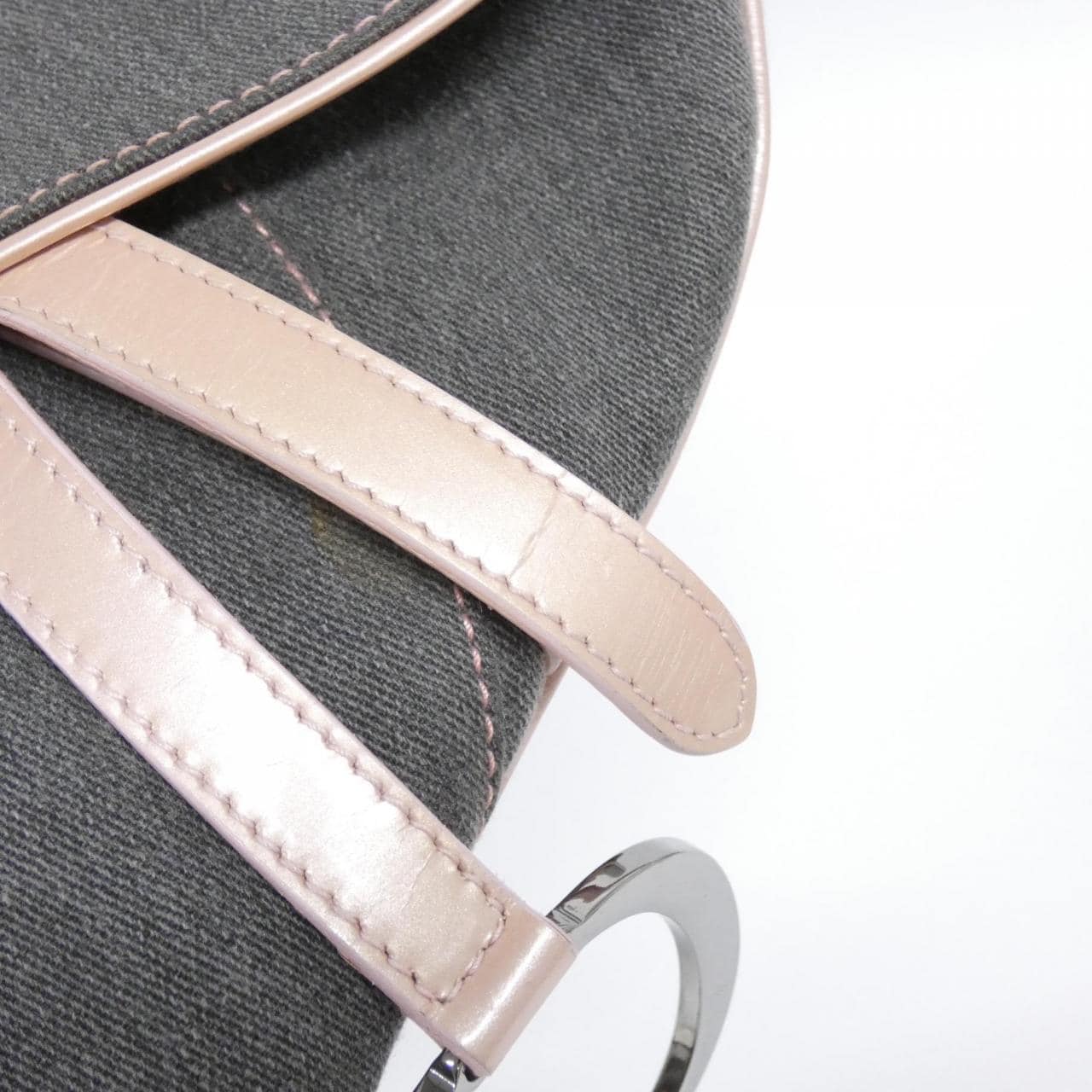 DIOR Saddle JEP44001 Shoulder Bag Denim Pink Denim Rank A - Thumbnail 5