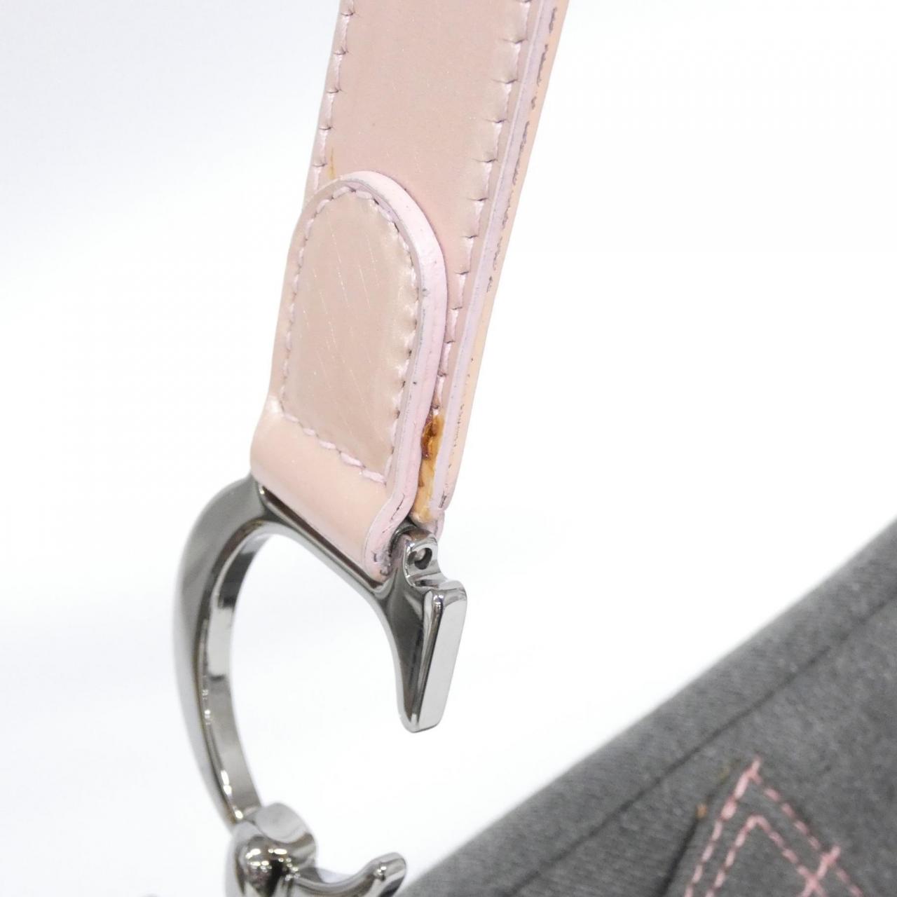 DIOR Saddle JEP44001 Shoulder Bag Denim Pink Denim Rank A - Thumbnail 8