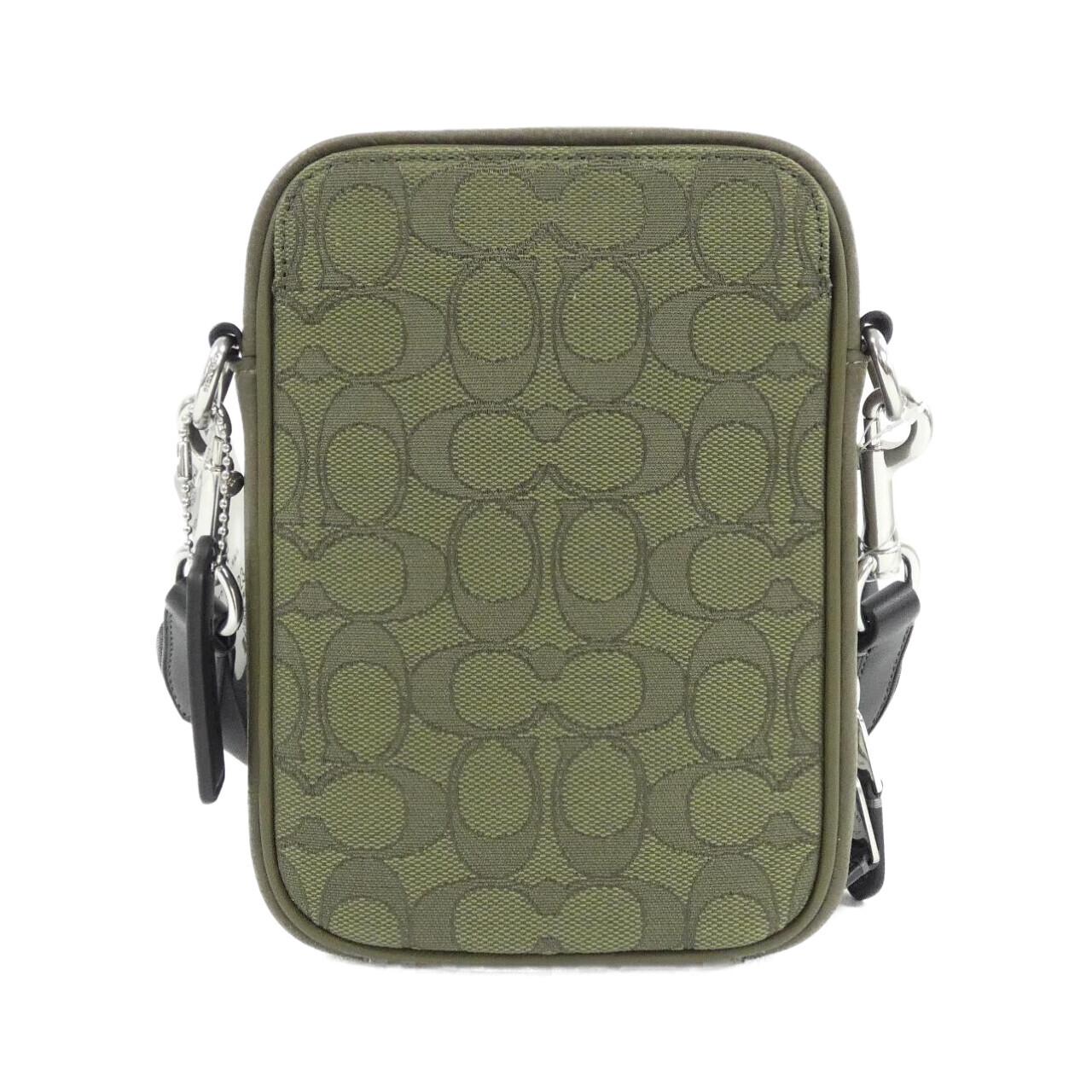 COACH CH097 Shoulder Bag Canvas Black Canvas New - Thumbnail 2