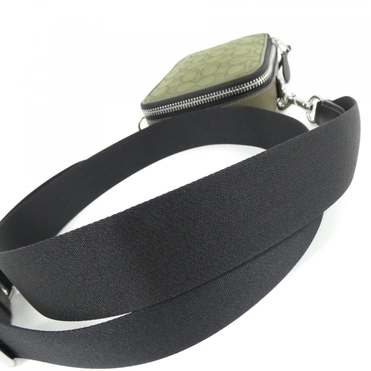 COACH CH097 Shoulder Bag Canvas Black Canvas New - Thumbnail 4