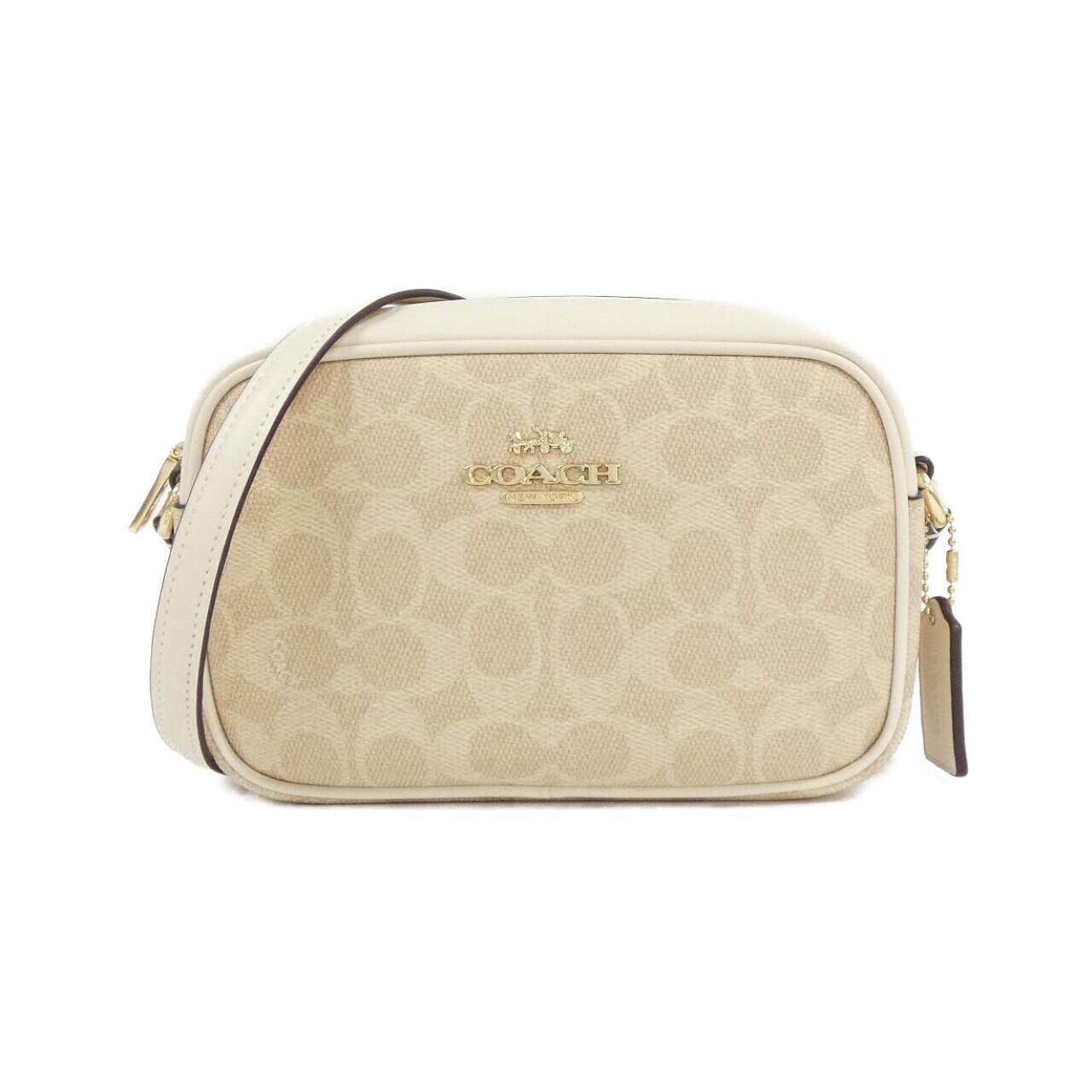 COACH CY752 Shoulder Bag Canvas Black