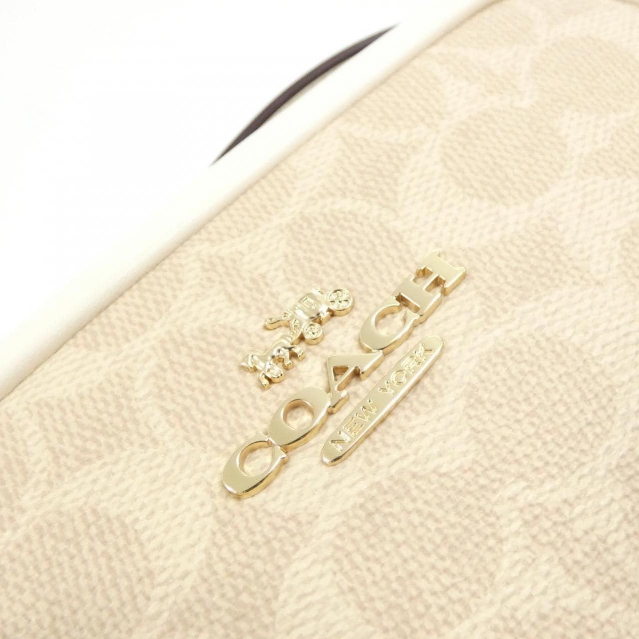 COACH CY752 Shoulder Bag Canvas Black Canvas New - Thumbnail 4