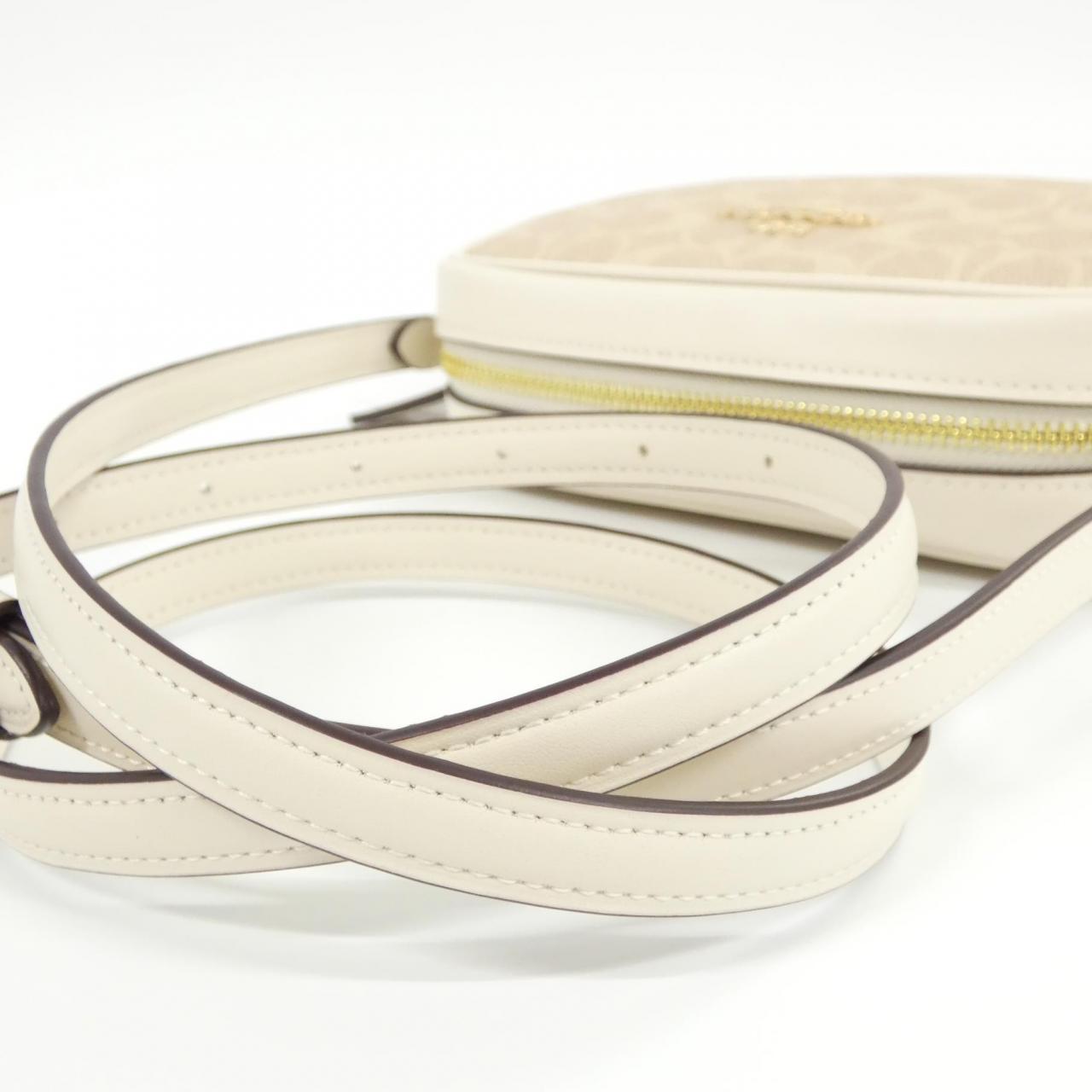 COACH CY752 Shoulder Bag Canvas Black Canvas New - Thumbnail 5