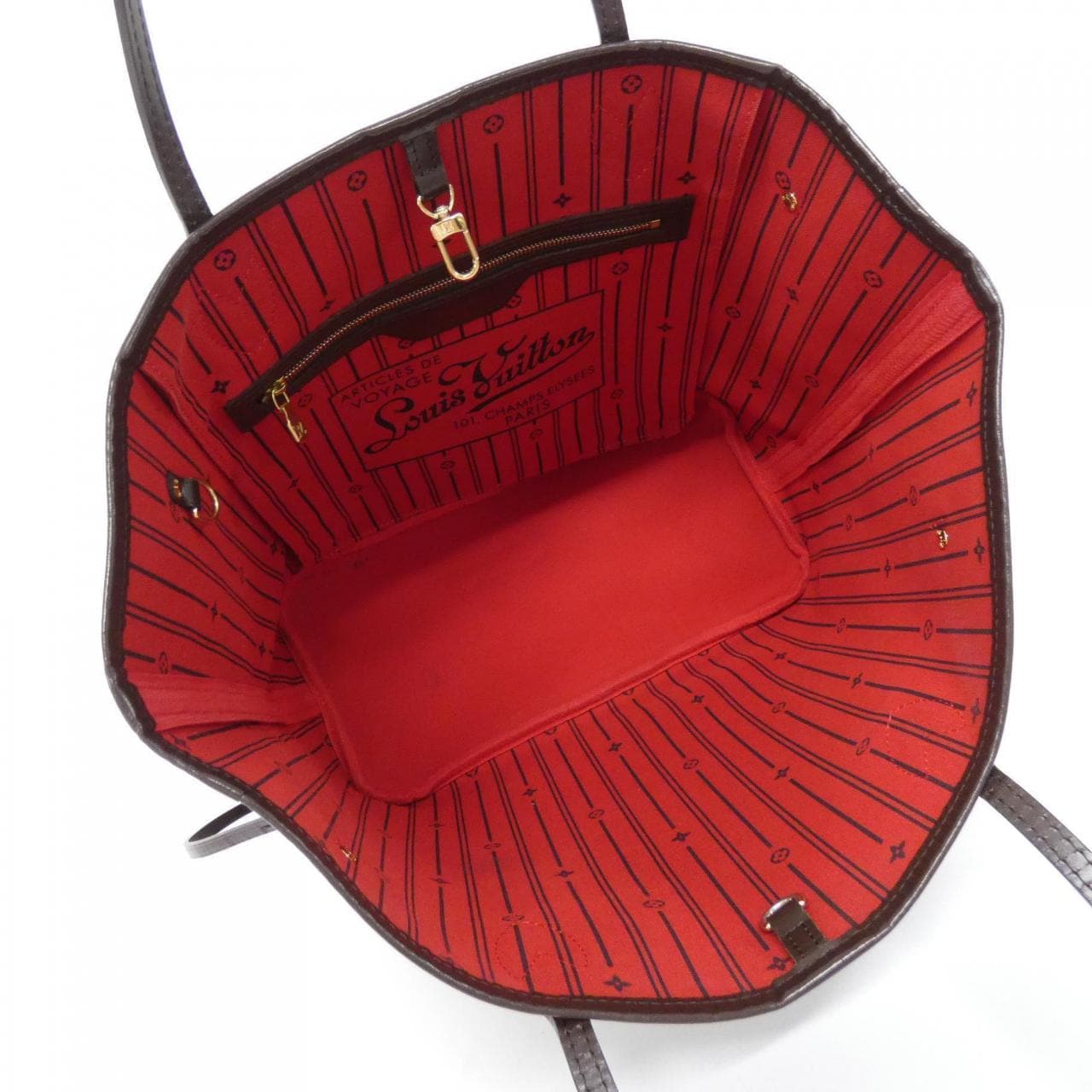 LOUIS VUITTON Neverfull N51105 Bag Damier Black Damier - Thumbnail 5