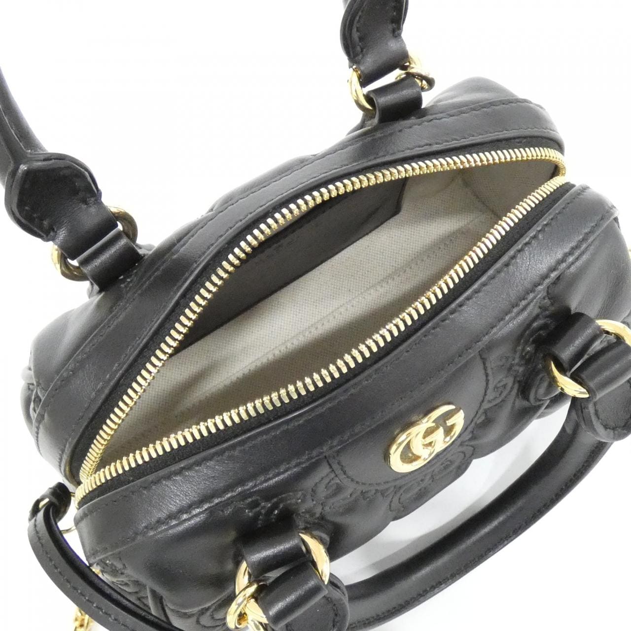 GUCCI 702251 UM8HG Bag Leather 黑色 皮革 新品 - 縮圖 6