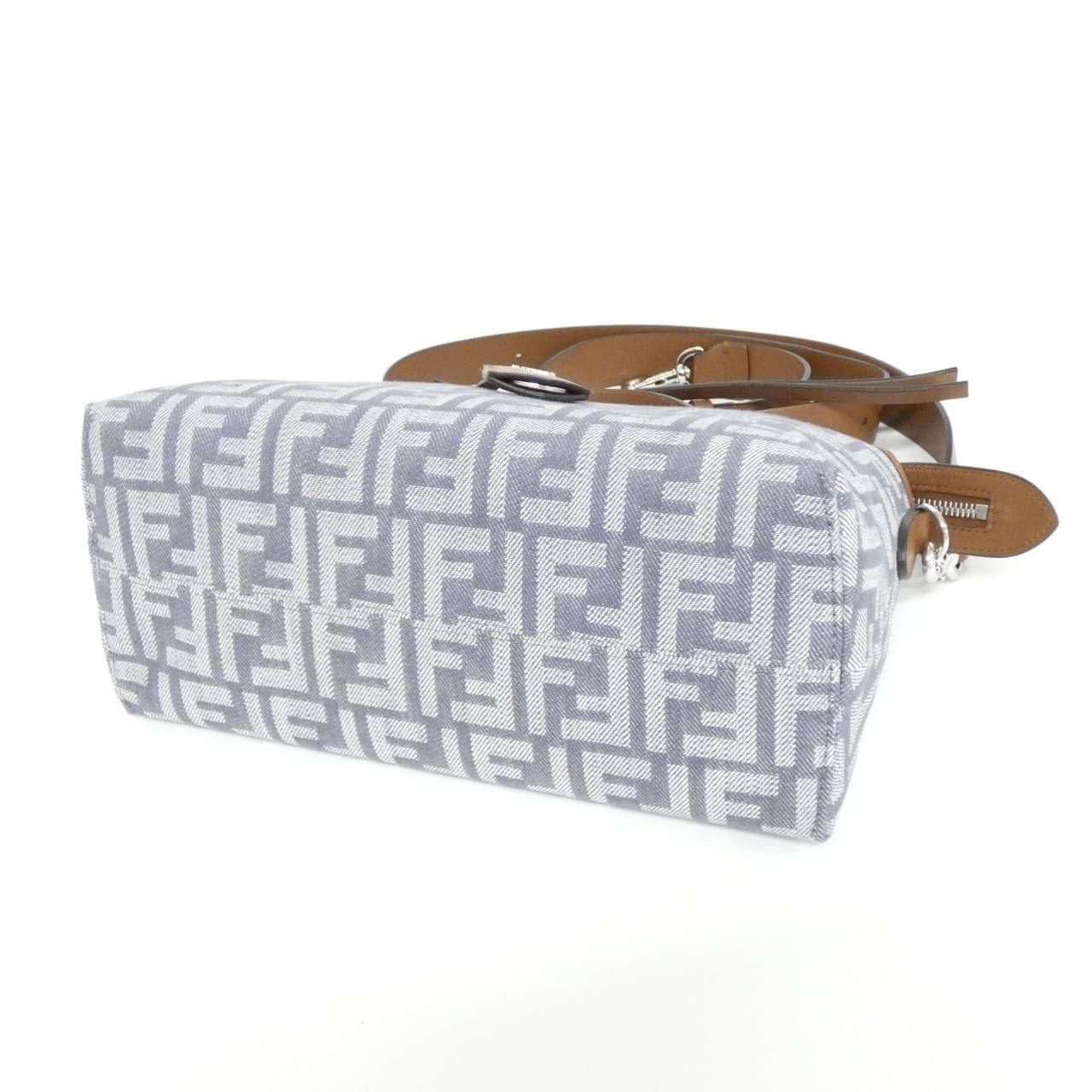 FENDI By The Way 8BL155 AUT4 Bag Denim Black Denim New - Thumbnail 2