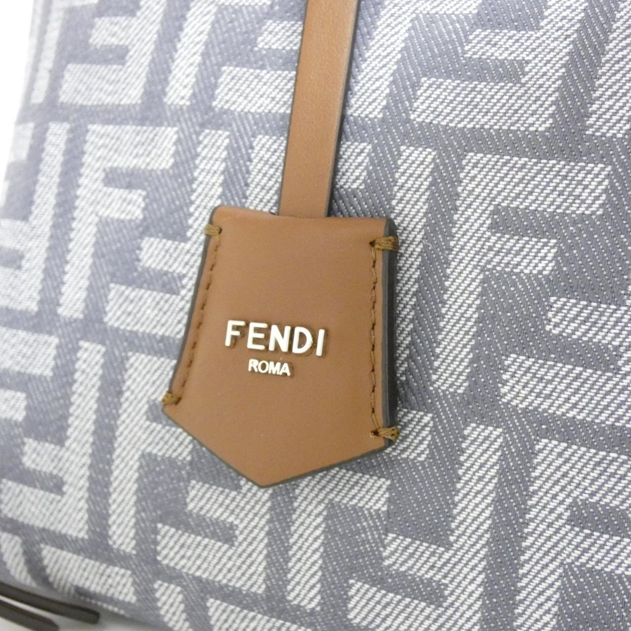 FENDI By The Way 8BL155 AUT4 Bag Denim Black Denim New - Thumbnail 3