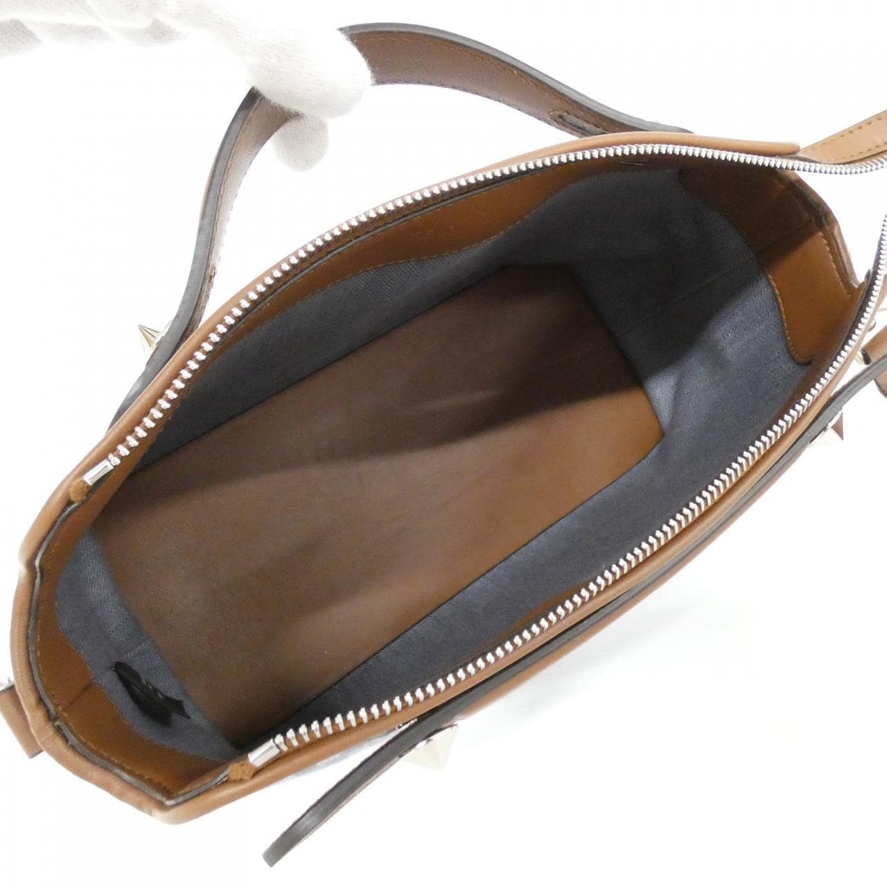 FENDI By The Way 8BL155 AUT4 Bag Denim Black Denim New - Thumbnail 5