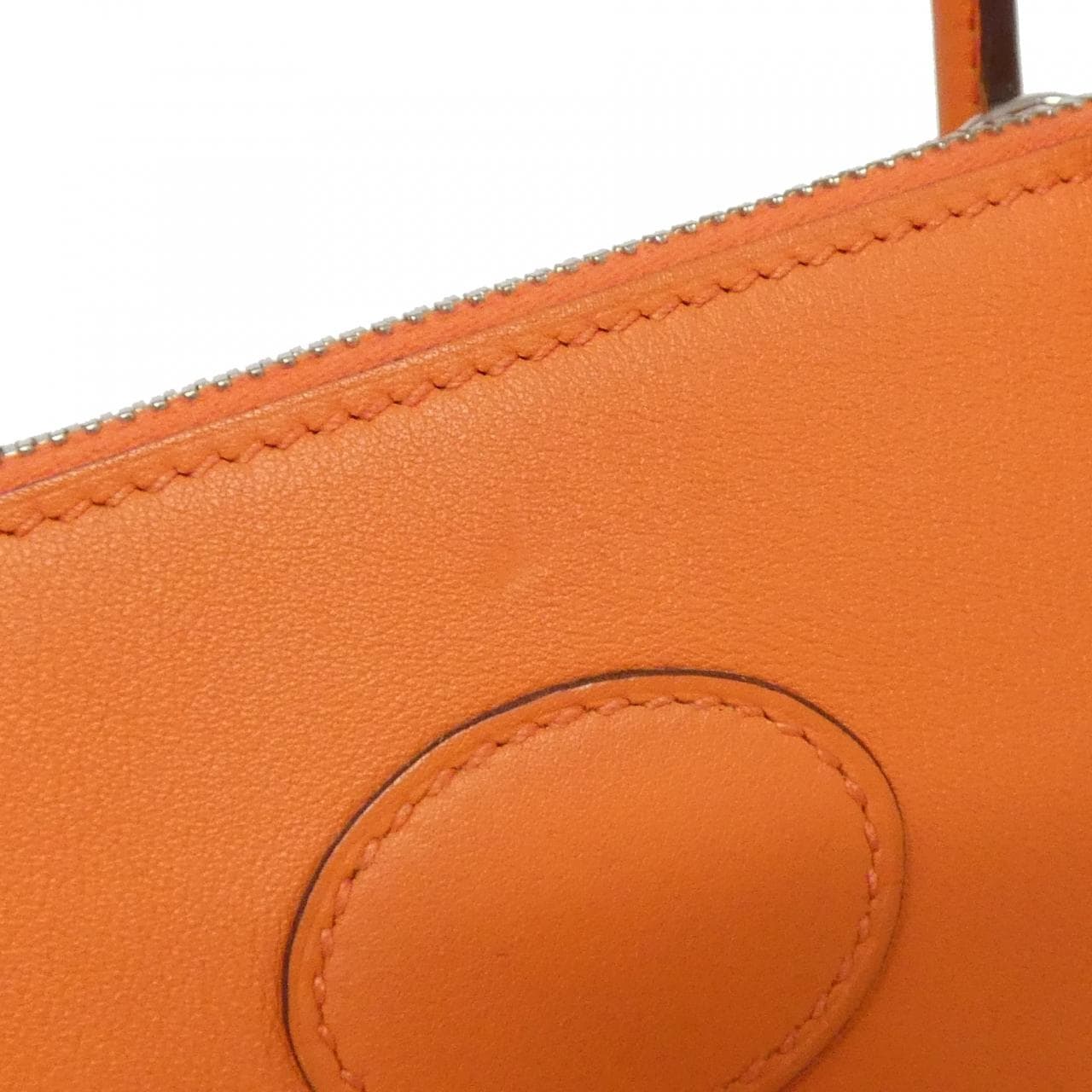 HERMES HERMÈS Bolide 047653CK Bag Swift Orange Swift Leather - Thumbnail 3