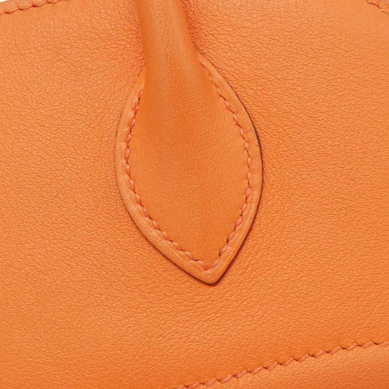 HERMES HERMÈS Bolide 047653CK Bag Swift Orange Swift Leather - Thumbnail 5