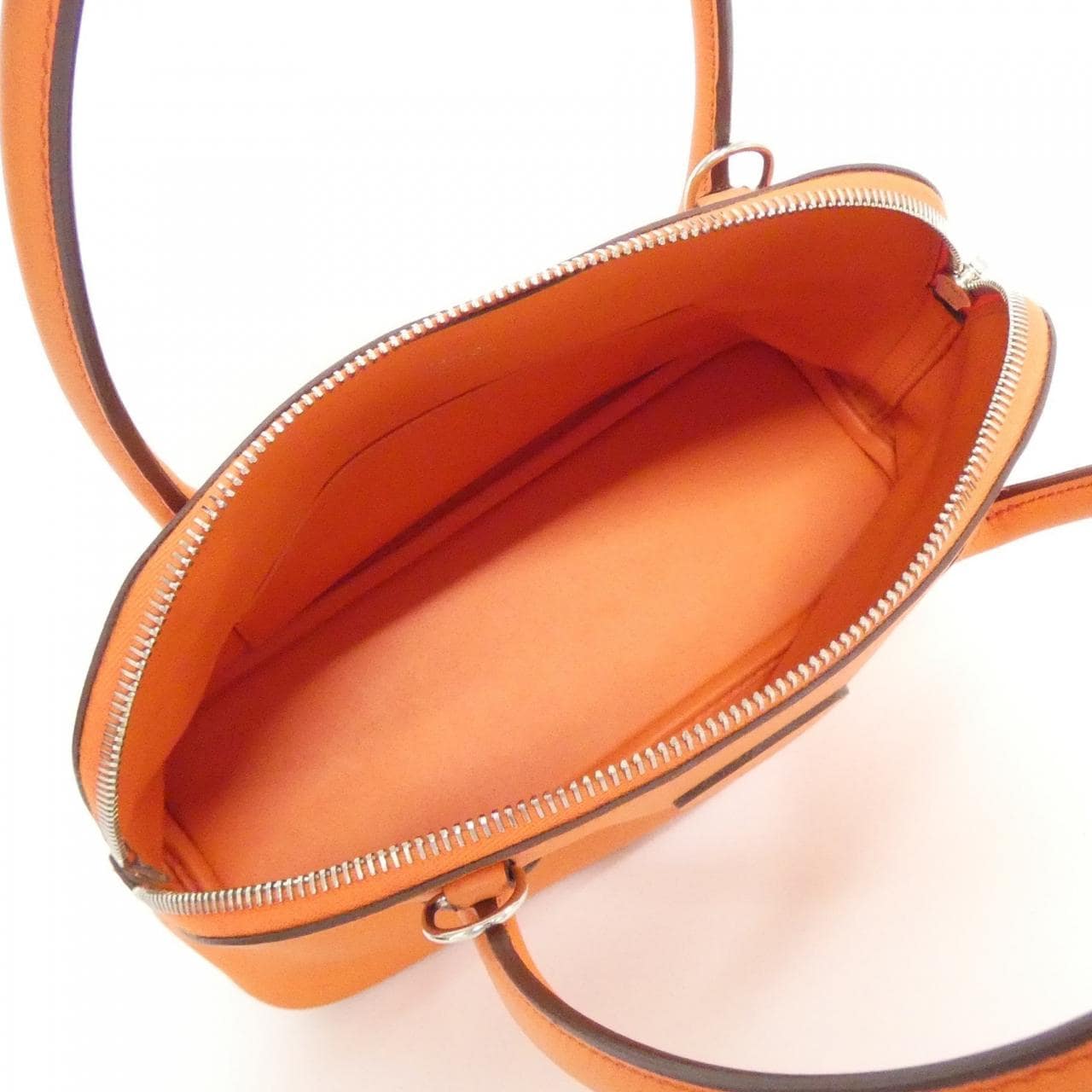 HERMES HERMÈS Bolide 047653CK Bag Swift Orange Swift Leather - Thumbnail 9