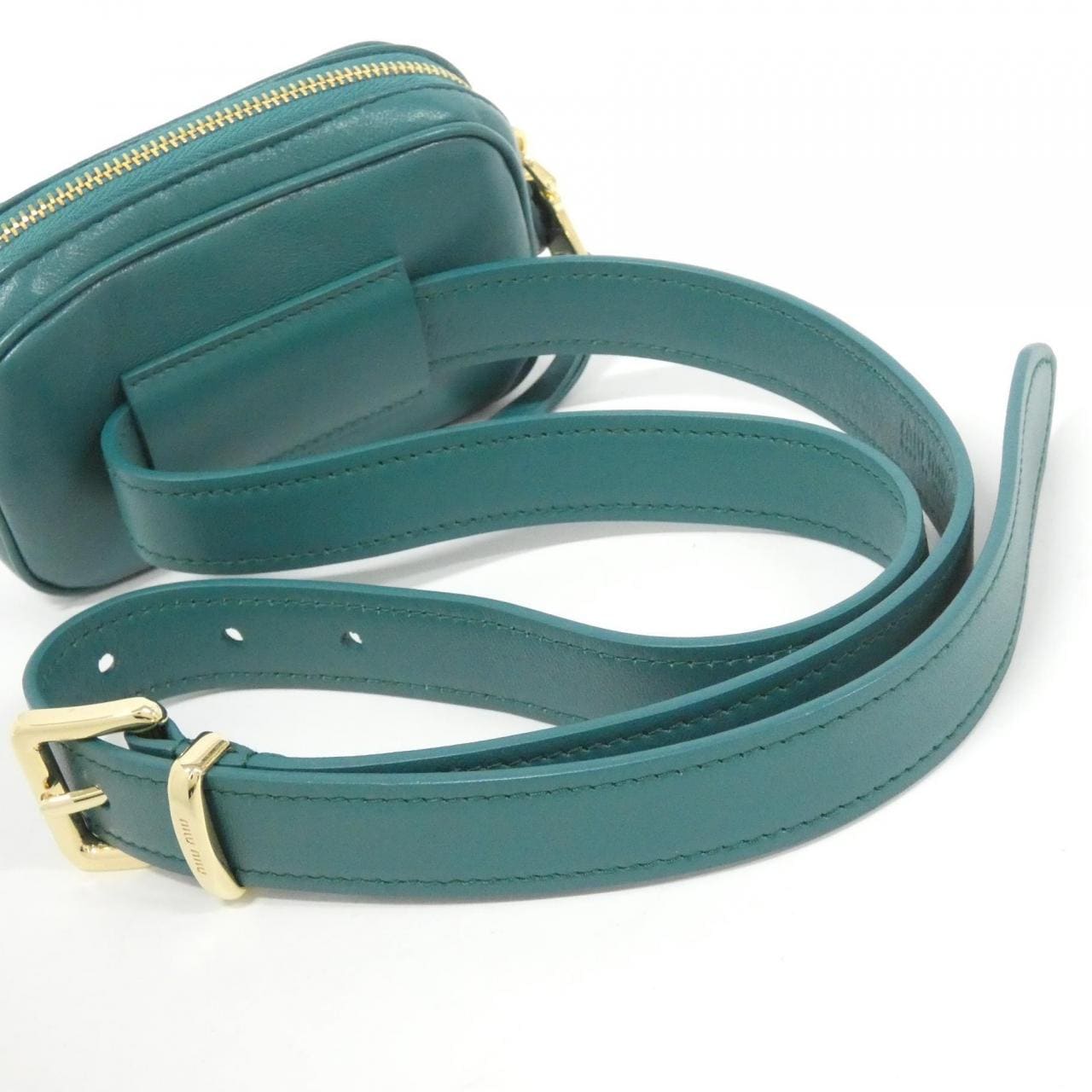 MIU MIU 5CC568 Belt Bag 黑色 中古品A - 縮圖 5