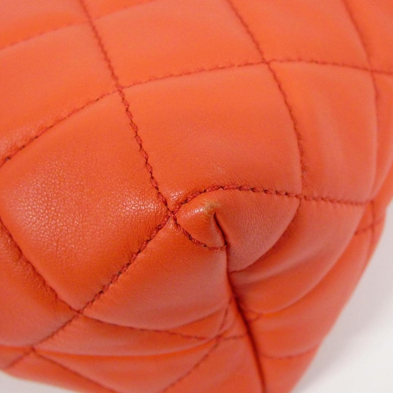 CHANEL 98620 Handbag Lambskin 紅色 羊皮 中古品A - 縮圖 3