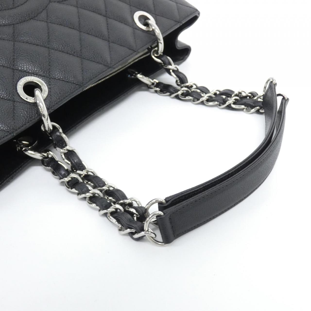 CHANEL 50995 Shoulder Grained Calfskin 黑色 荔枝紋牛皮 中古品A - 縮圖 5