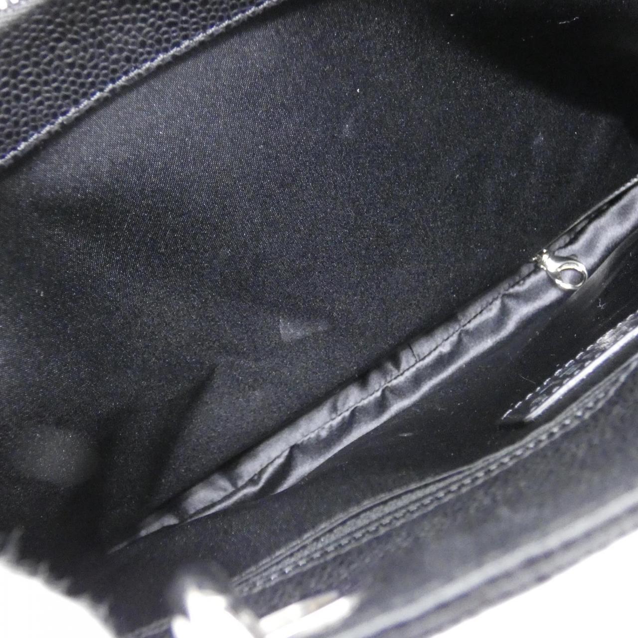 CHANEL 50995 Shoulder Grained Calfskin 黑色 荔枝紋牛皮 中古品A - 縮圖 7