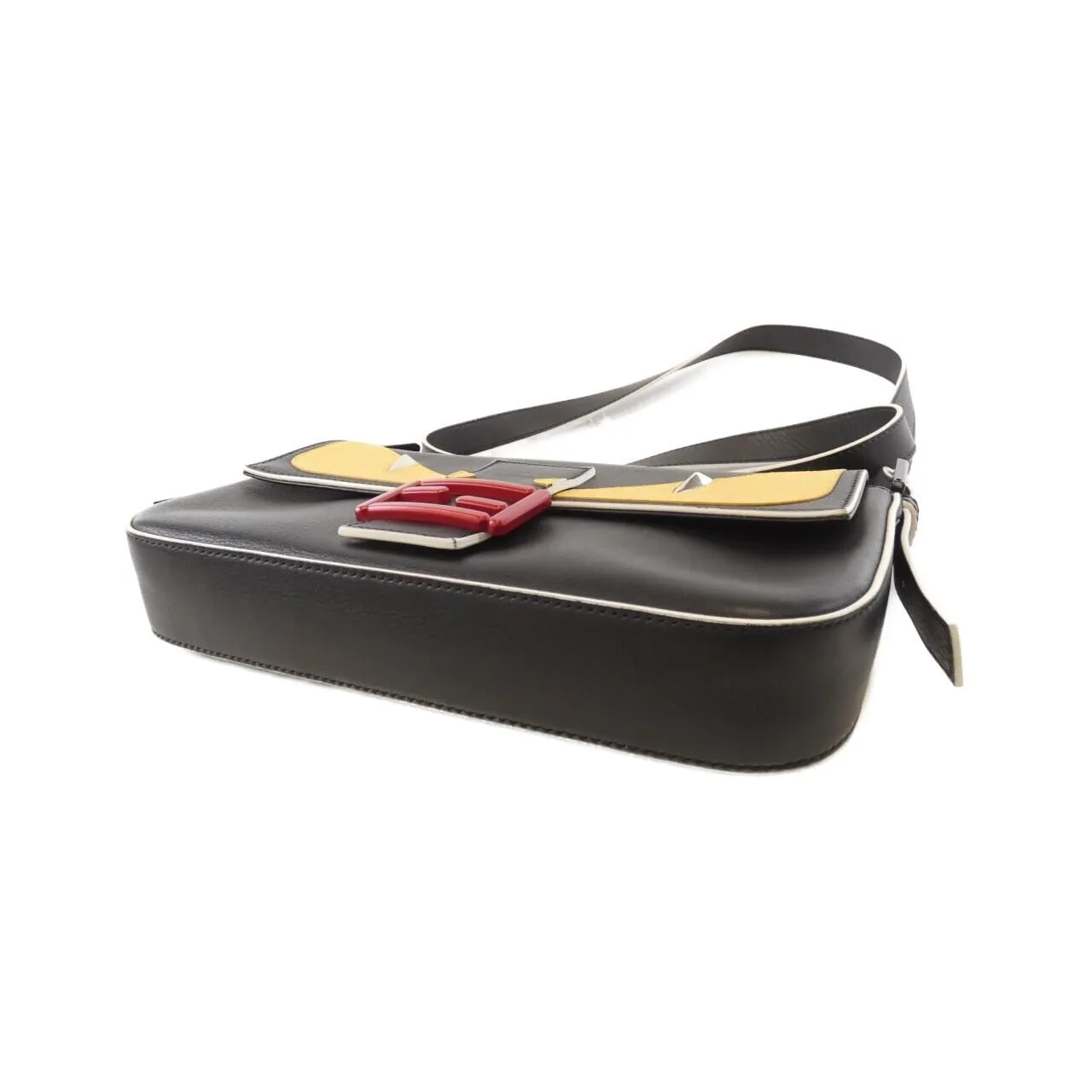 FENDI Baguette 8BR600 41K Shoulder Leather 黑色 皮革 中古品A - 縮圖 3