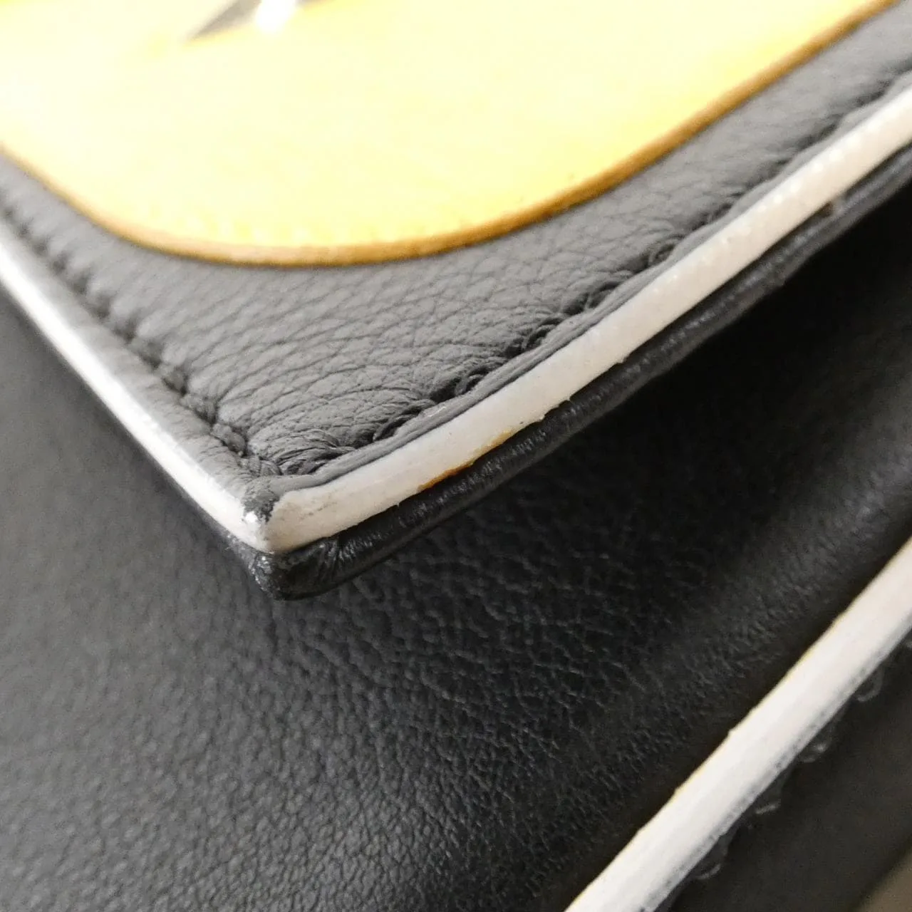 FENDI Baguette 8BR600 41K Shoulder Leather 黑色 皮革 中古品A - 縮圖 6