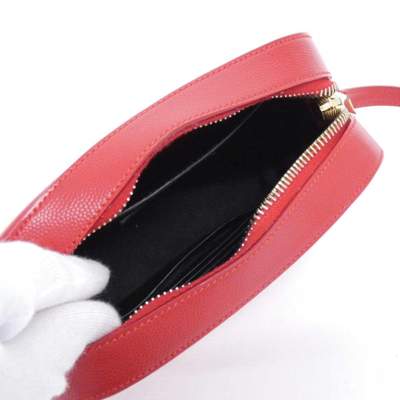 SAINT LAURENT 395791 BOW0J Shoulder Bag Red - Thumbnail 8