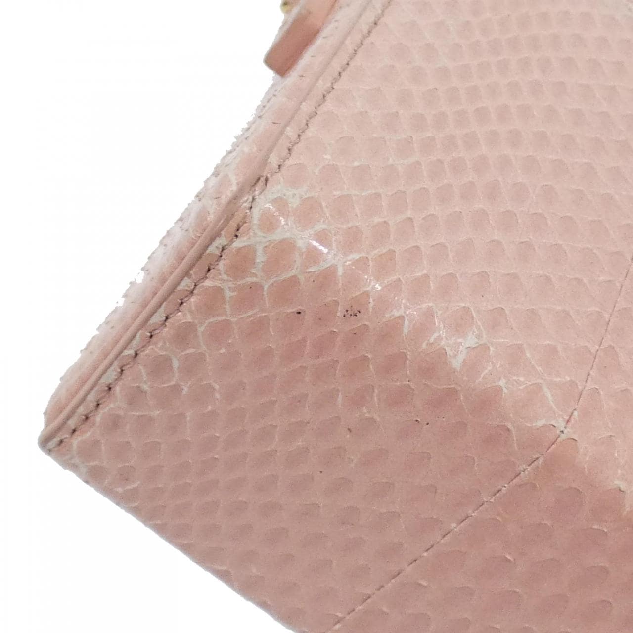DIOR 30 Montaigne Shoulder Bag Python Pink Python - Thumbnail 3
