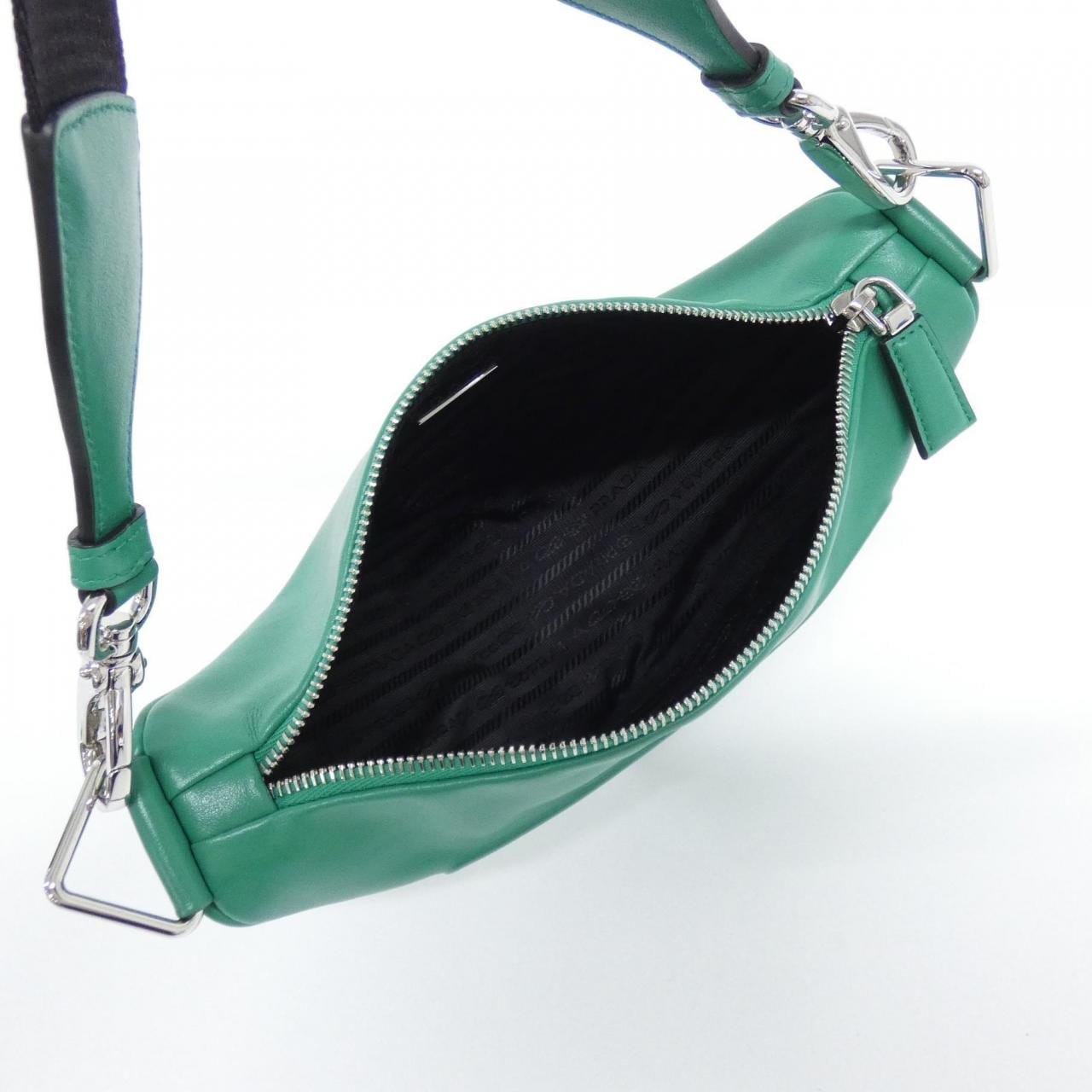 PRADA 1BH190 Shoulder Bag 黑色 中古品A - 縮圖 6
