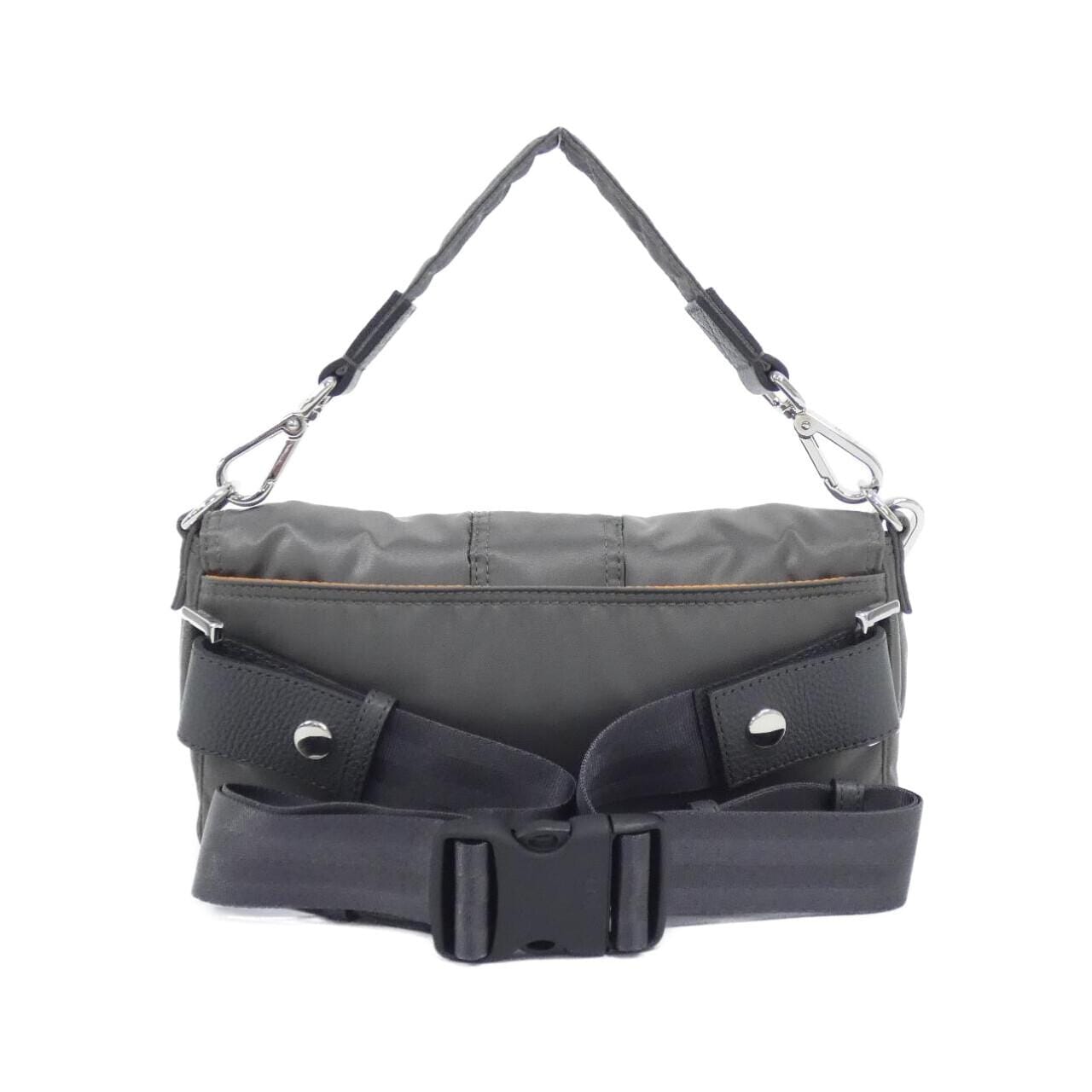 FENDI Baguette 7VA472 A91S Belt Bag Nylon Black Nylon - Thumbnail 2