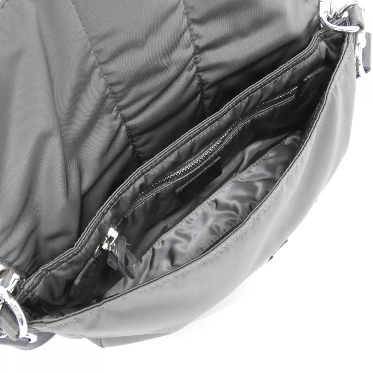 FENDI Baguette 7VA472 A91S Belt Bag Nylon Black Nylon - Thumbnail 6