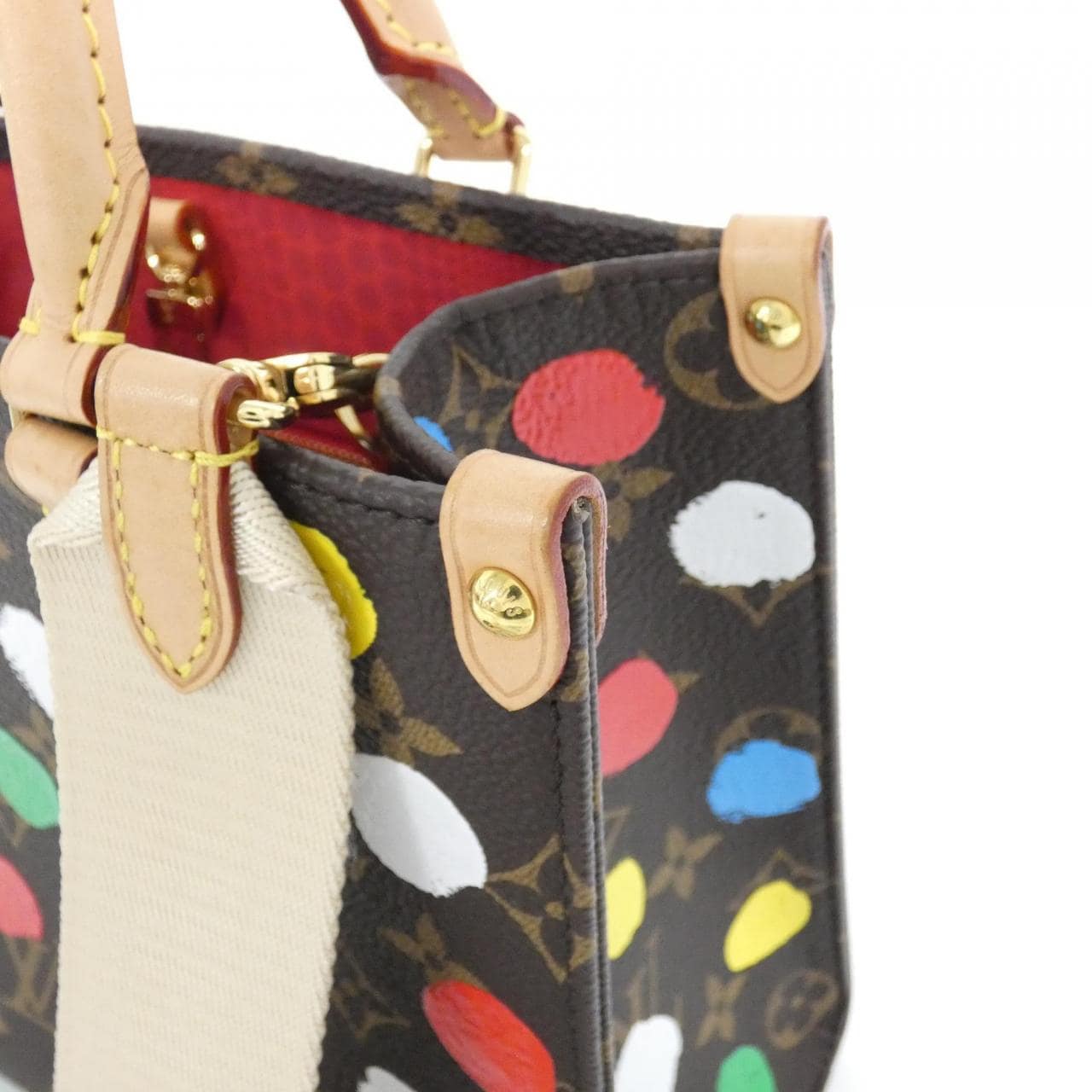 LOUIS VUITTON OnTheGo M46380 Bag Monogram 黑色 Monogram 中古品A - 縮圖 5