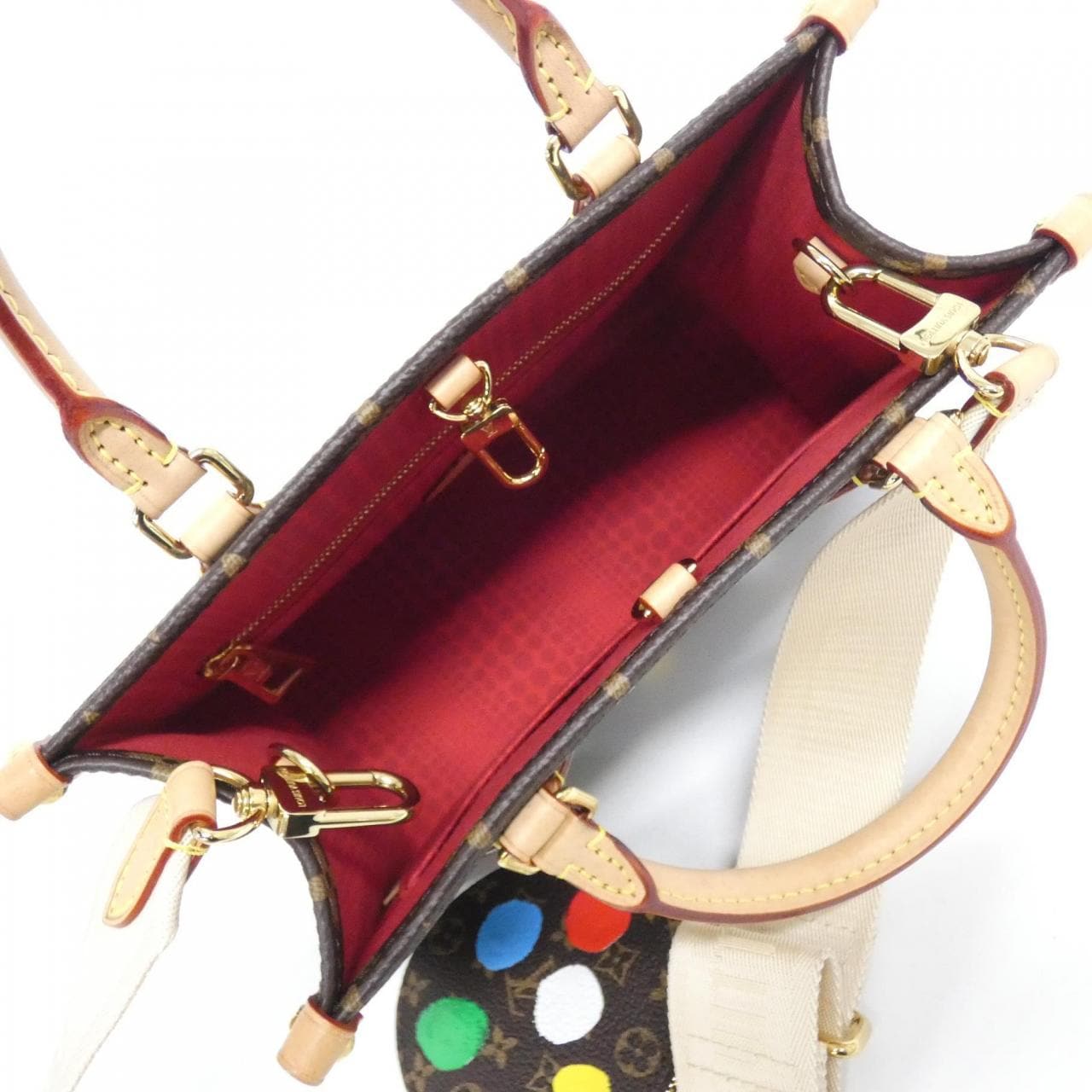 LOUIS VUITTON OnTheGo M46380 Bag Monogram 黑色 Monogram 中古品A - 縮圖 8