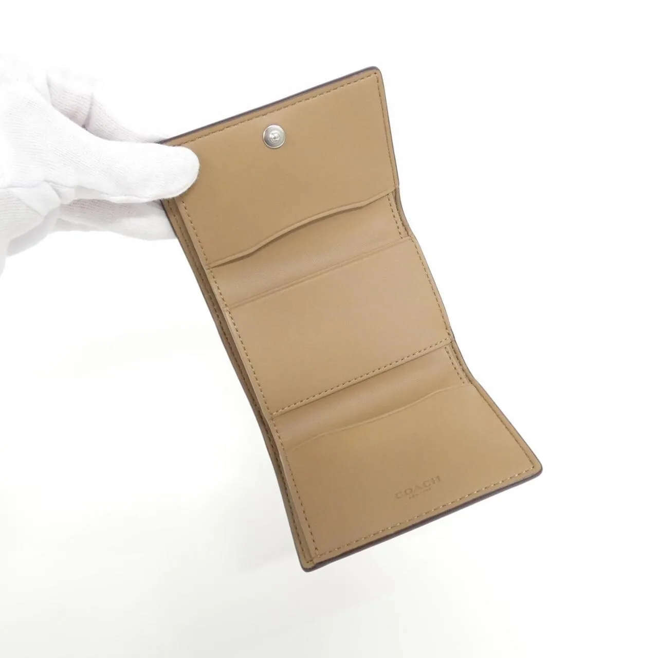 COACH CW804 Wallet Canvas 黑色 帆布 新品 - 縮圖 4