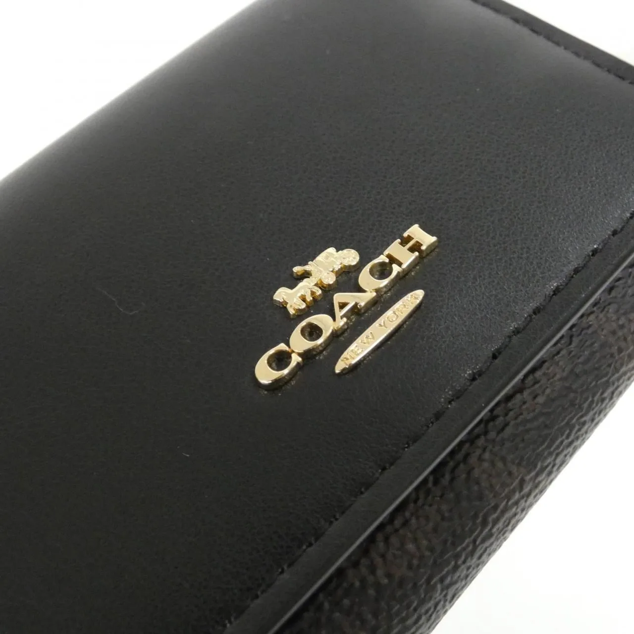COACH CW804 Wallet Canvas 黑色 帆布 新品 - 縮圖 3