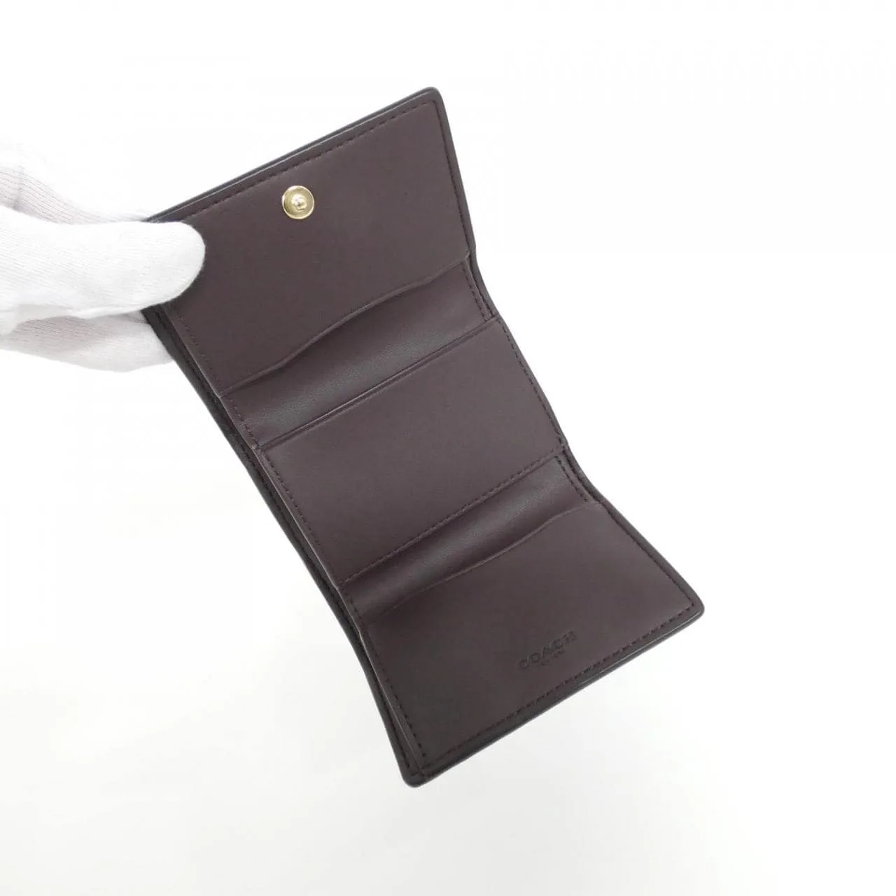 COACH CW804 Wallet Canvas 黑色 帆布 新品 - 縮圖 4